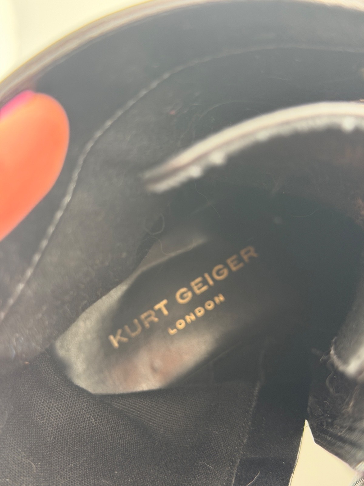 Kurt Geiger Black Zip Boots with Rhinestones size 40