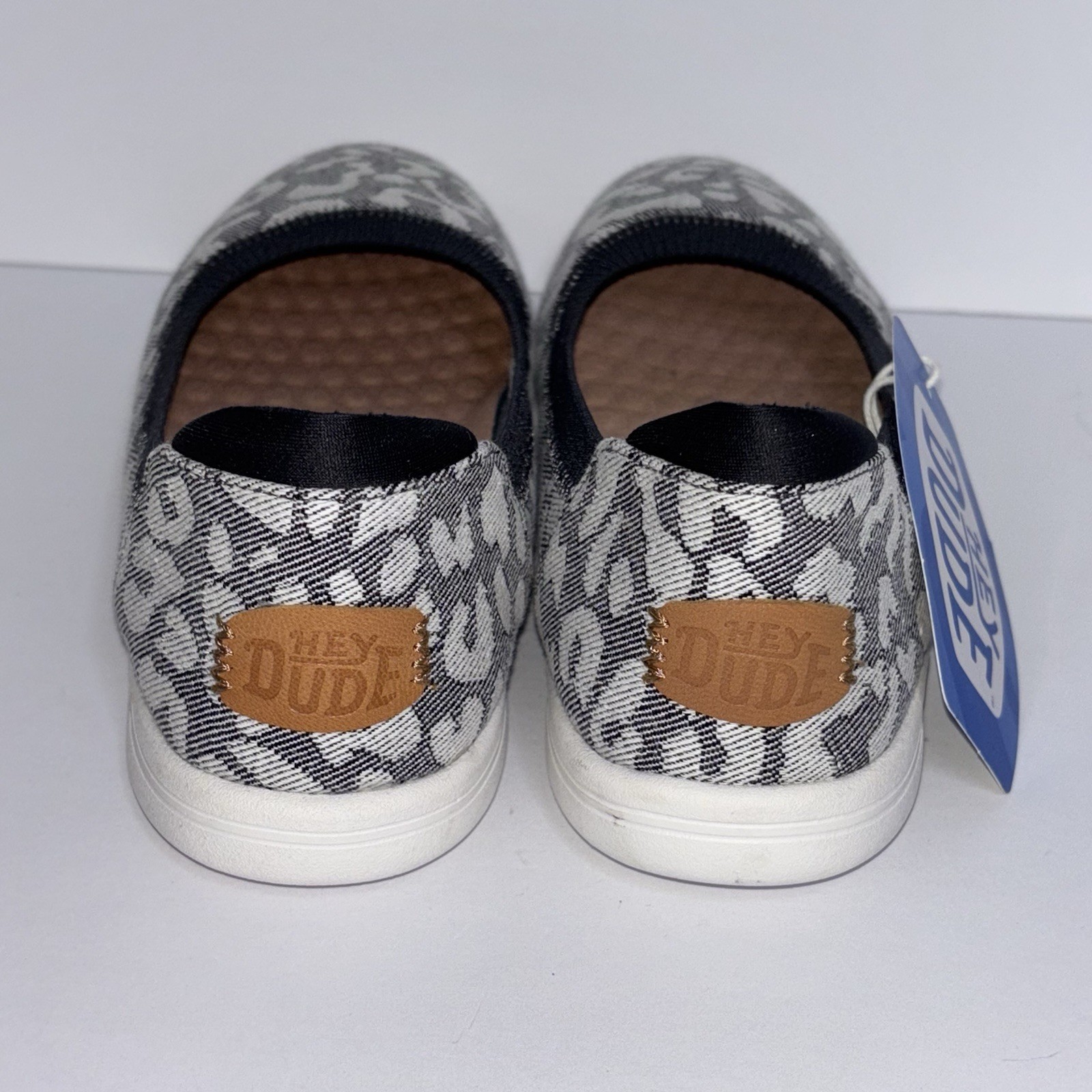 Hey Dude Savannah Classic Slip On Leopard Ballet Flats Animal Print Size 7