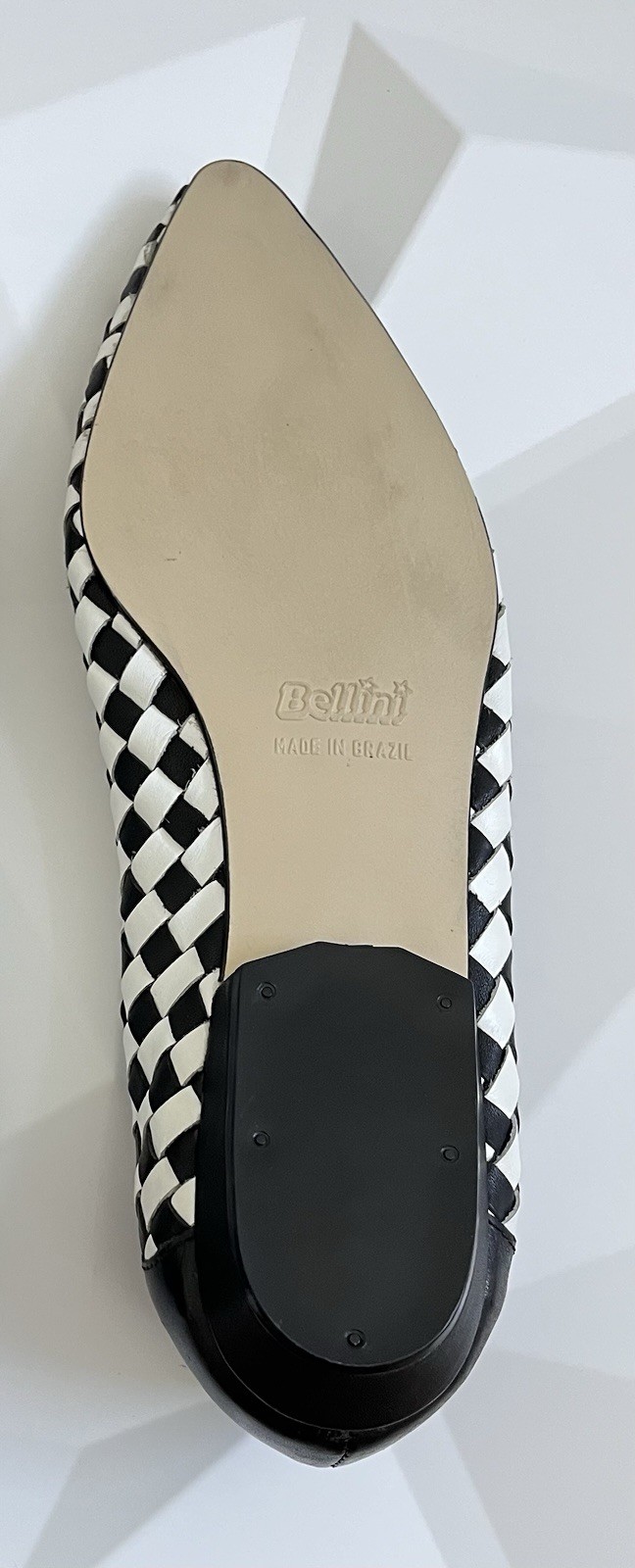 Vintage Bellini BalletFlats Basket WeavePointed-Toe Made In Brazil