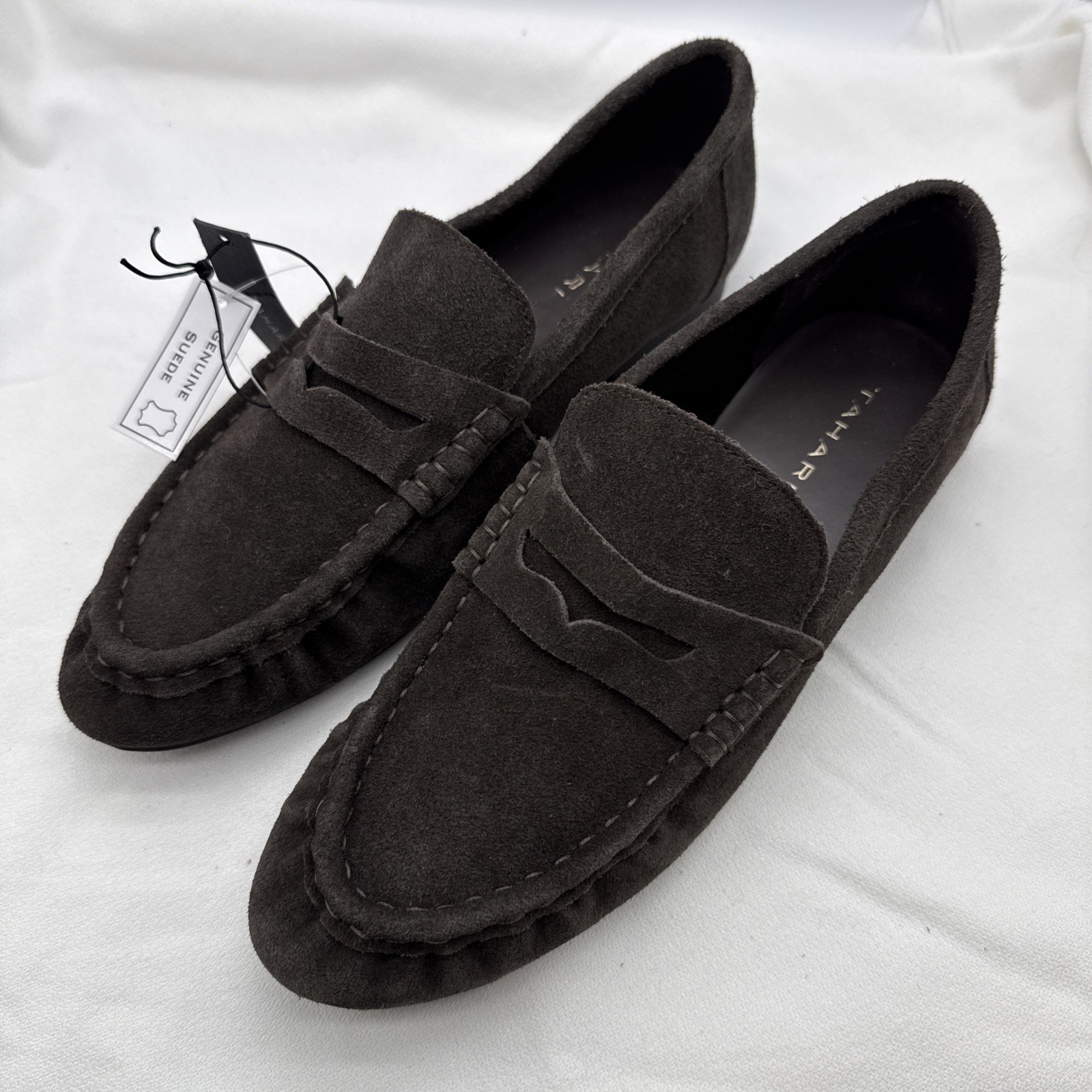 Tahari Teagan Brown Suede Loafers Women’s Size 7.5 Casual Business Travel