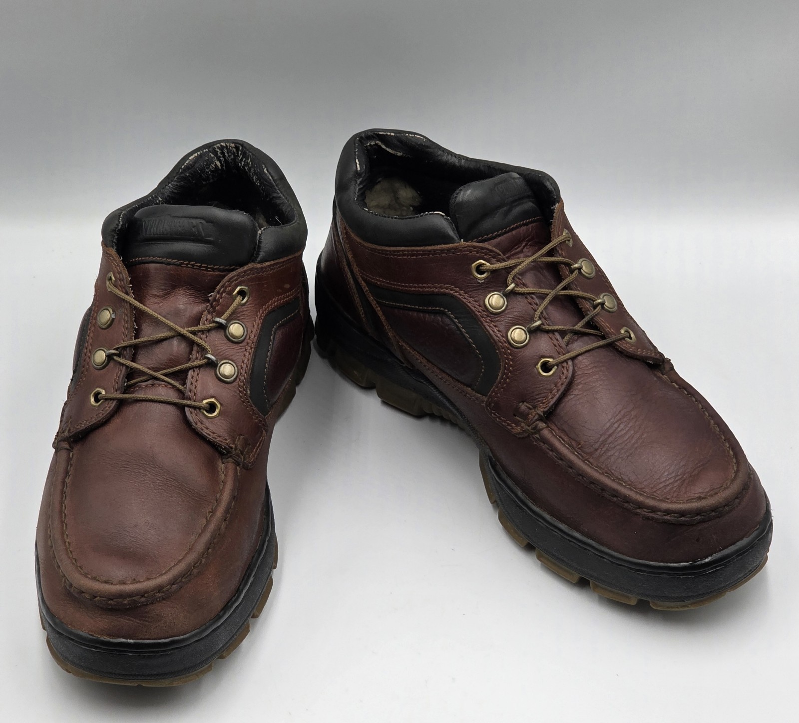 STREETCARS Women’s Leather Lace-Up Brown Ankle Boots Shoes Size 10.5