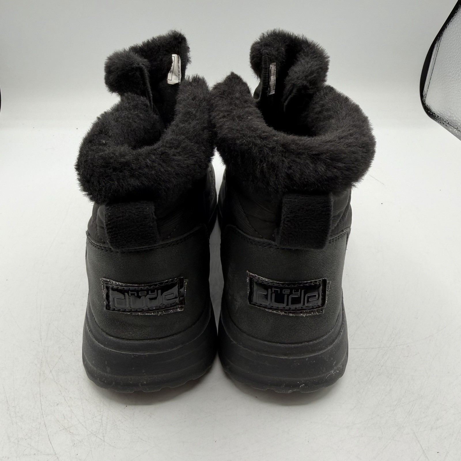 Hey Dude Brandy Boots Womens Sz 7 Black Pull On Lined Ankle Booties