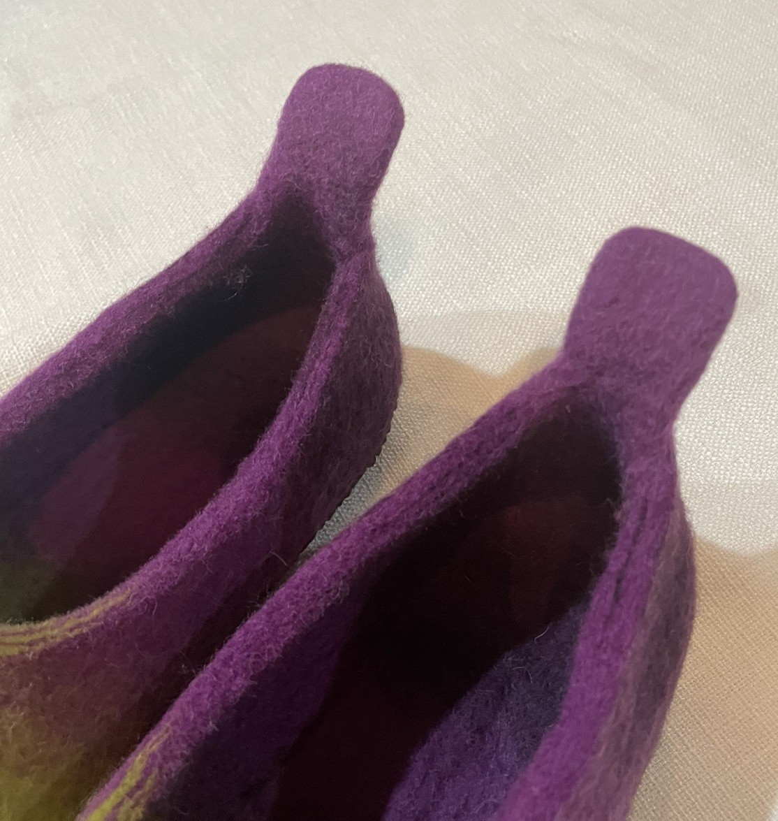 Zavesfelt Fairy/Elf Shoes Women’s US 8.5-9.5 Felted Wool Handmade in Lithuania