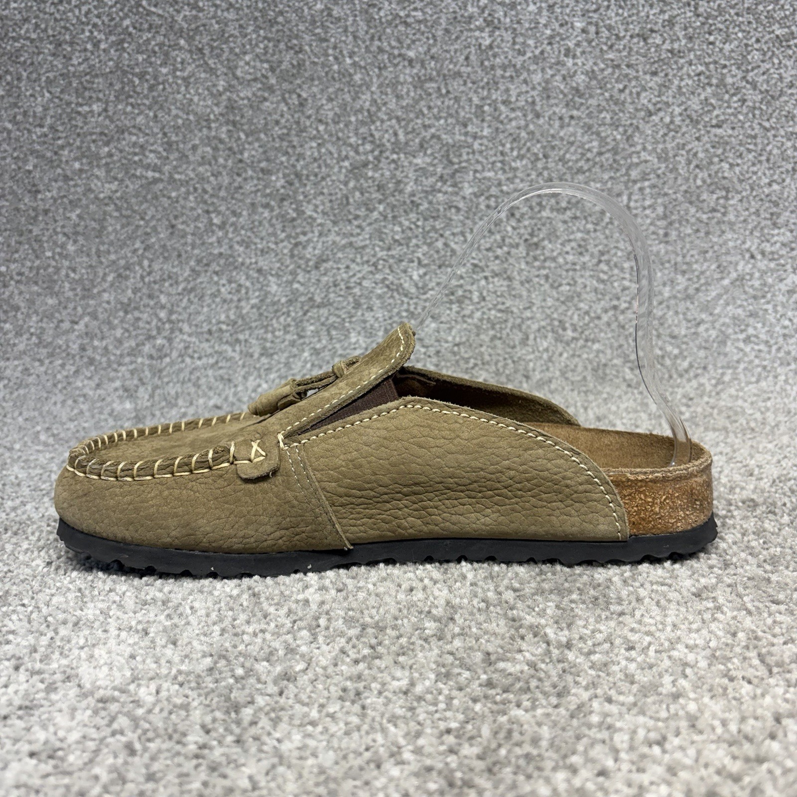 Birkenstock Papillio Buckley Leather Clogs Women 38 EU 7 US Brown Mules Shoes