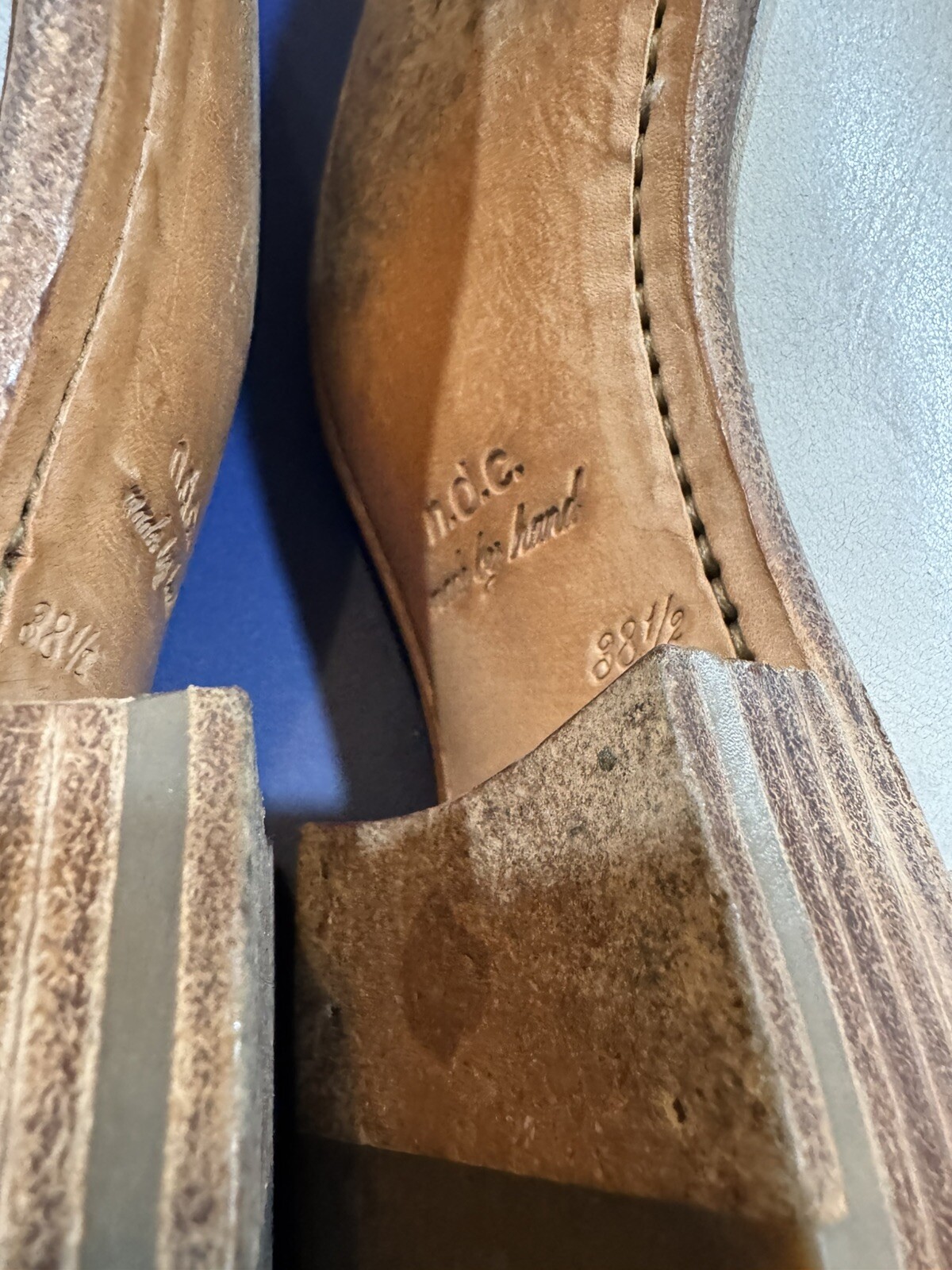 n.d.c. Made by Hand Helene Leather Booties In Light Gray Size 38.5