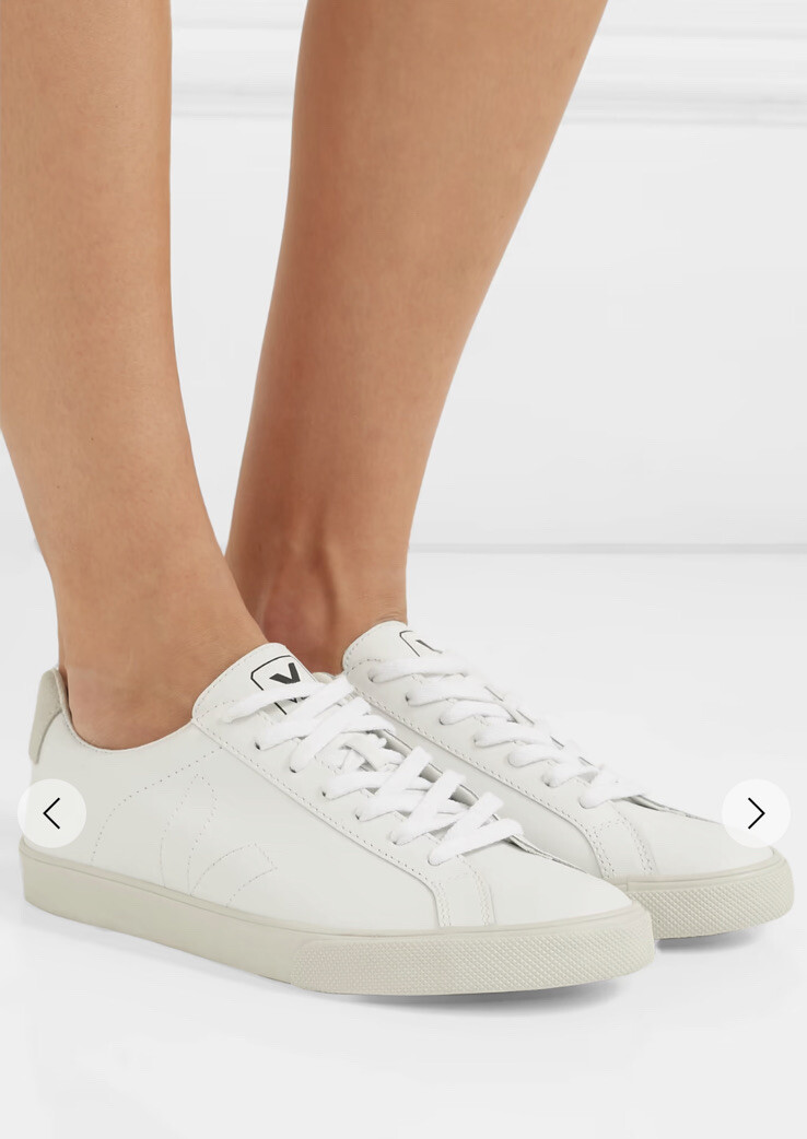 Veja Esplar Stitched Logo Leather Low Top Sz 8/39 New Made In Brazil