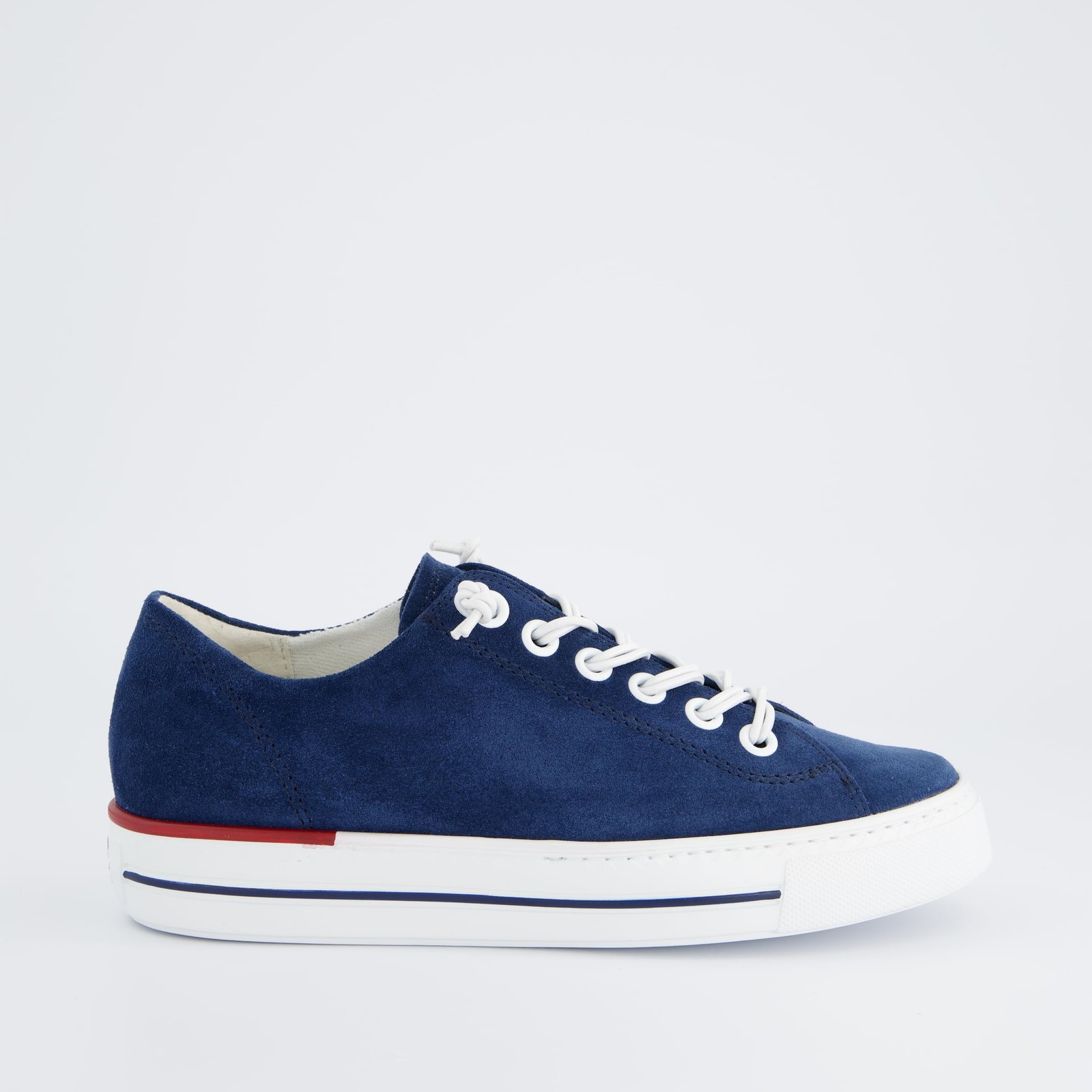 Paul Green Unisex Low-Top Sneaker, Removable Insole, Lightweight EVA Sole, Blue