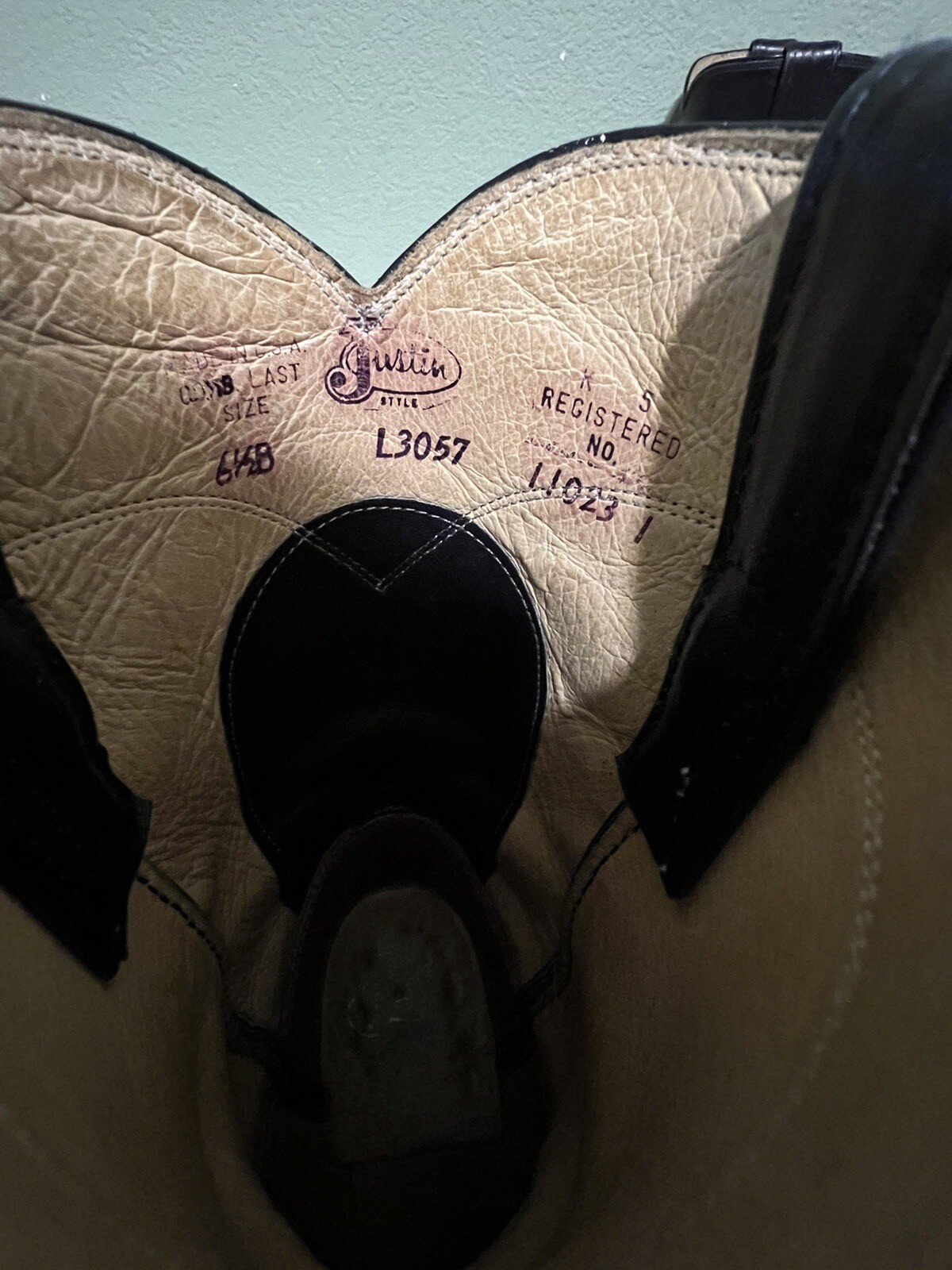 90’s Justin Ropers L3057 Navy Women’s Cowboy Boots 6.5B