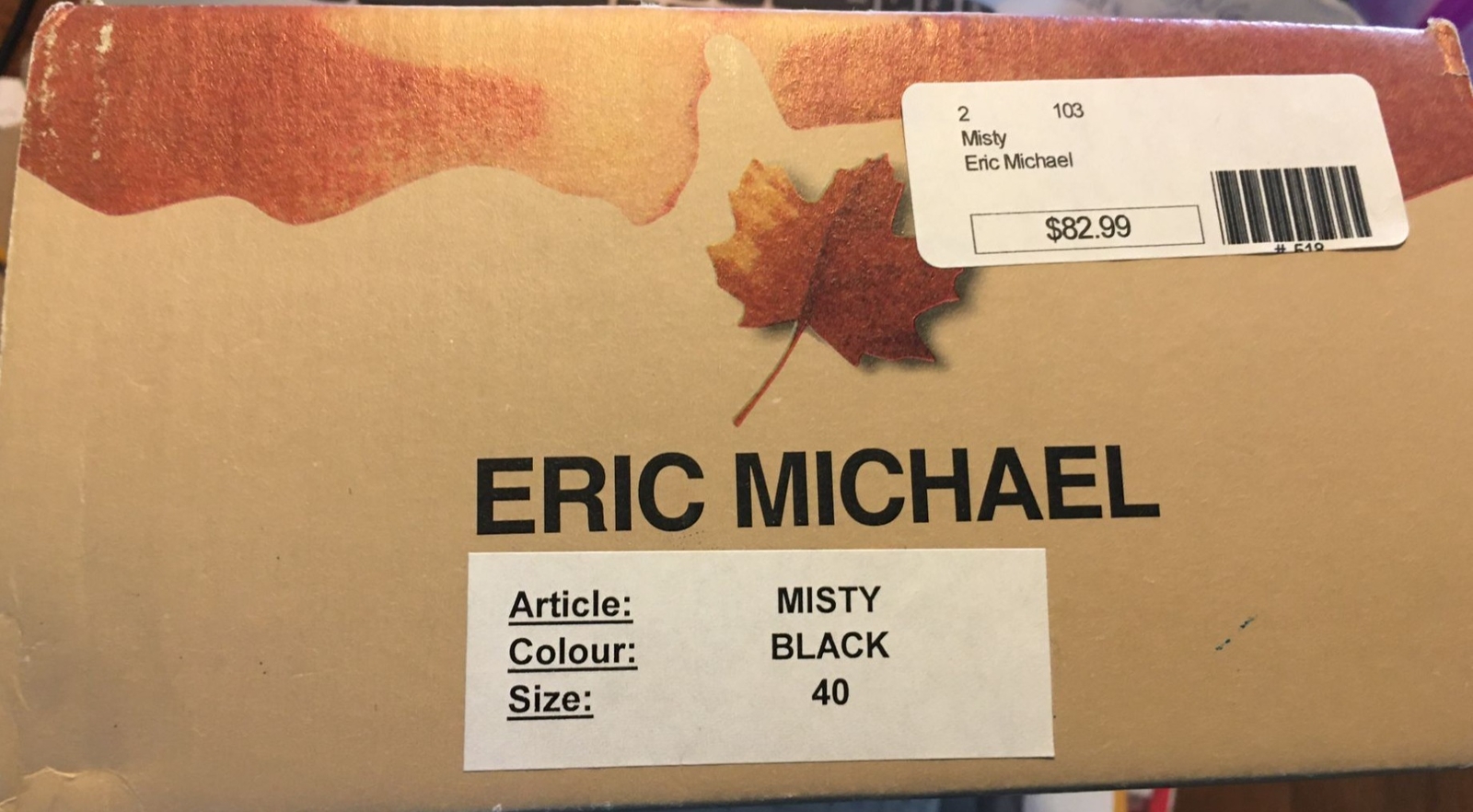 Eric Michaels Women’s Suede Leather Shoes Size 40 / 7M Black «MISTY»