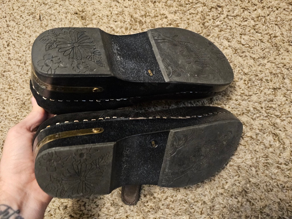 BLACK Lucky Brand Wedge Mid (2-2.9 in) Heel Height Heels SIZE 8 WOMEN.