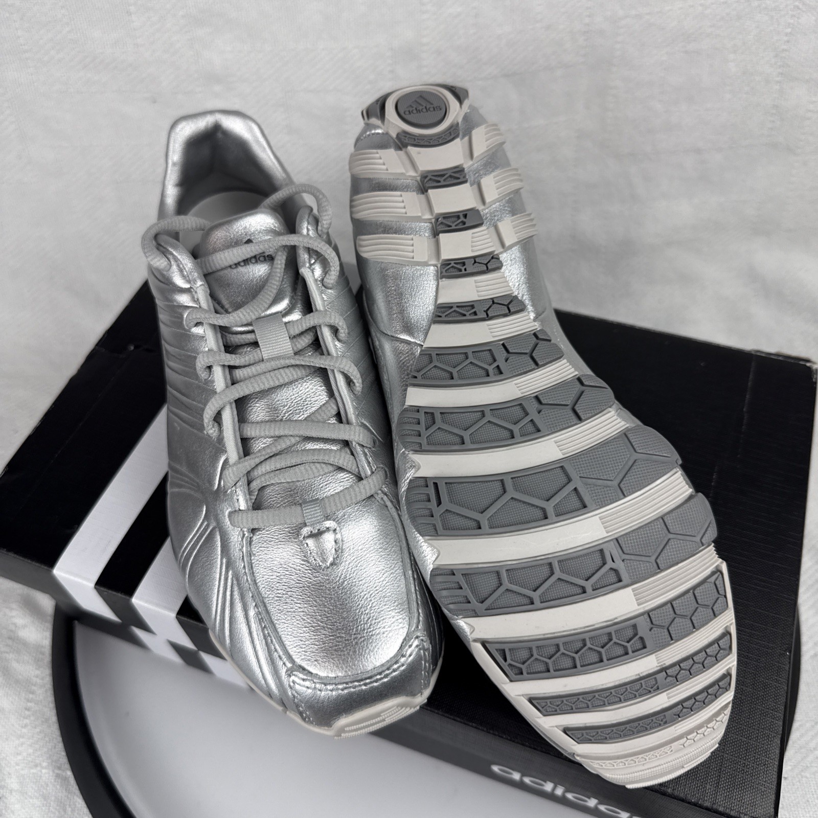 adidas Ghost Sprint Silver Metallic Womens Size 6 New in Box Rare Streetwear