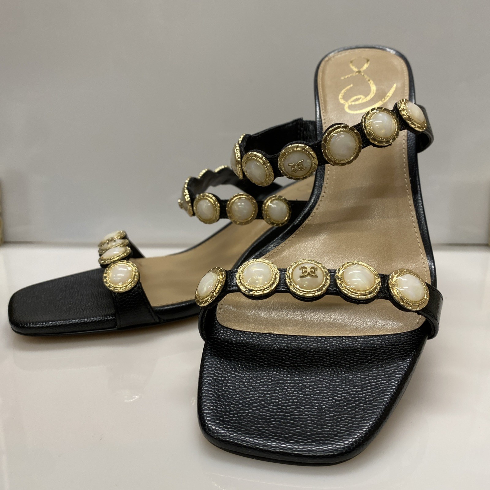 Sam Edelman Women’s Palma Heeled Sandal Black 8 M❗️Without Box