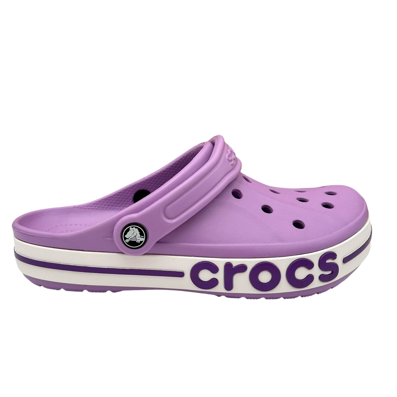 Crocs Bayaband Women’s Slip-on Clogs Size 7 Light Purple/Orchid Water Friendly