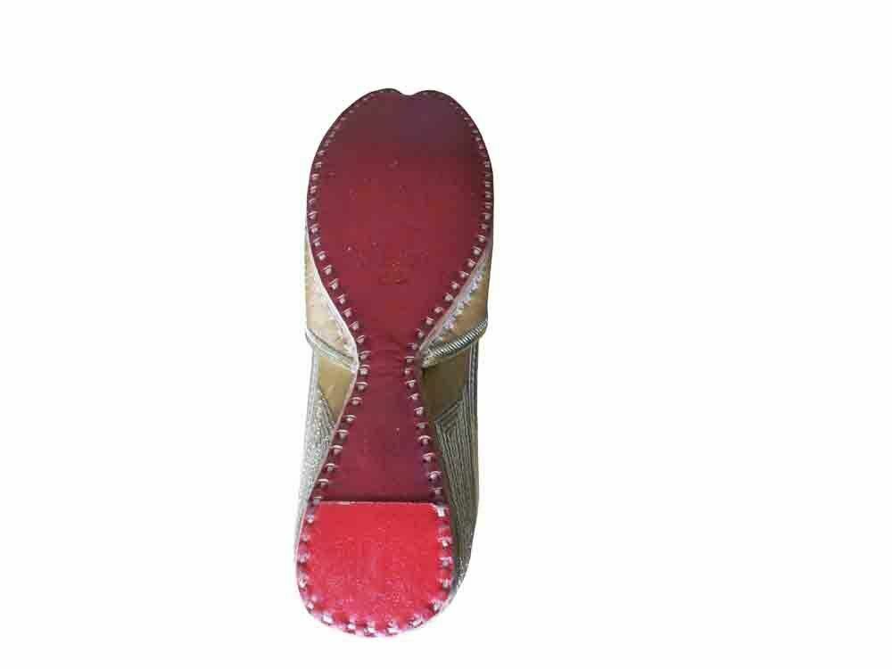 Women Shoes Indian Handmade Mojaries Slip-On Jutties Leather Mojaries US 6-9