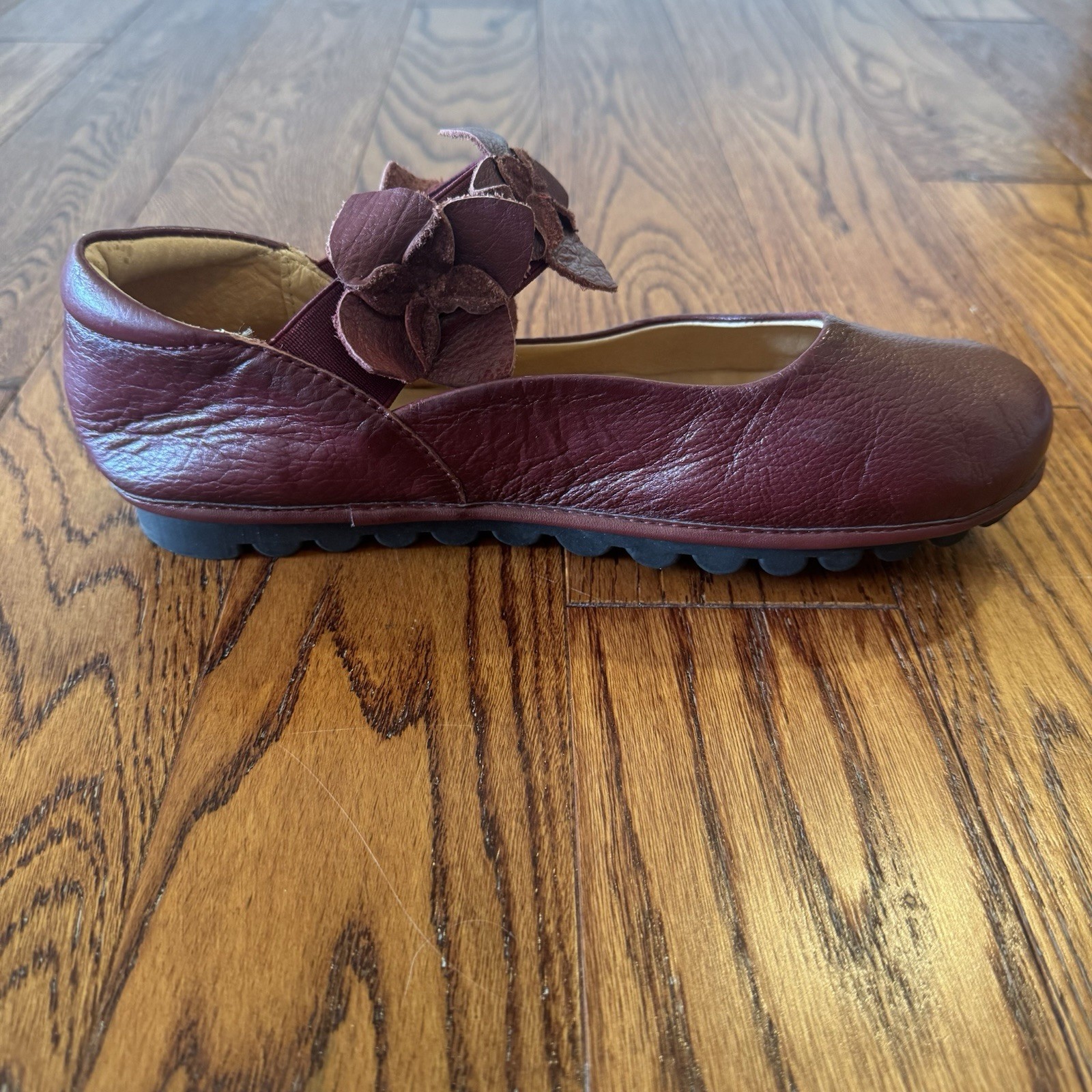 Spring Step L’Artiste Talulla 39 Women’s Shoes 8.5 Burgundy Floral Ballet Flats
