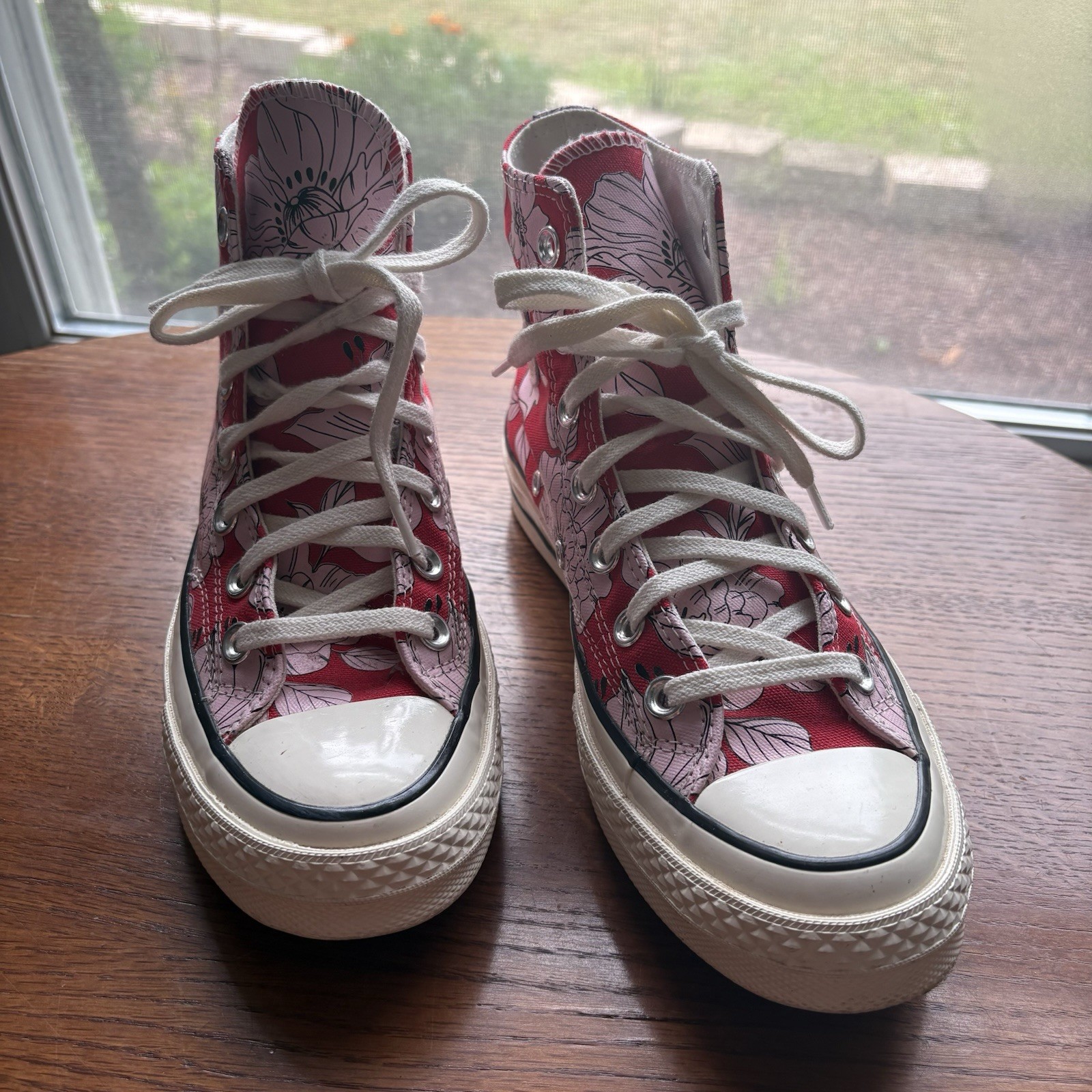 Converse Chuck 70 High Vintage Floral University Red Pink Women’s 5 568373C