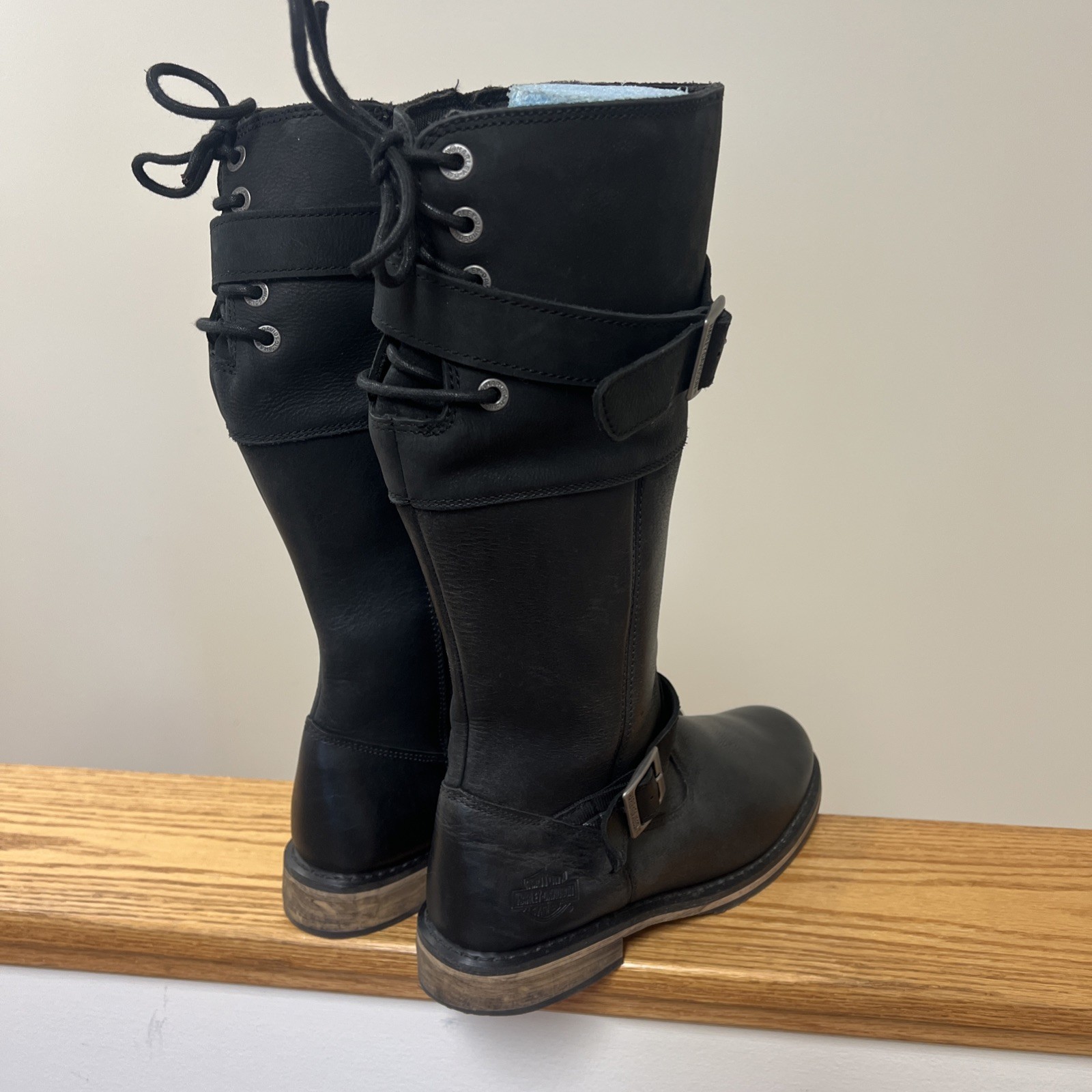 Harley-Davidson Kirtland 14-Inch Leather Motorcycle Biker Boots Women’s 9.5 READ