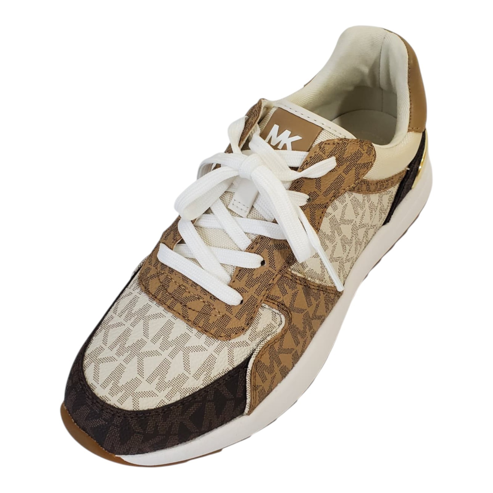 NEW MICHAEL KORS AUTHENTIC WOMEN’S CAMEL BROWN SHOES SNEAKERS SIZE 6 7 8 9 10