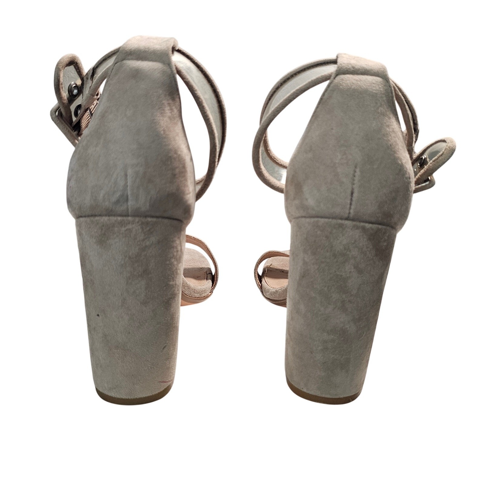 Steve Madden Women’s Suede Cecilia Dress Sandals, Taupe, Size 9 1/2