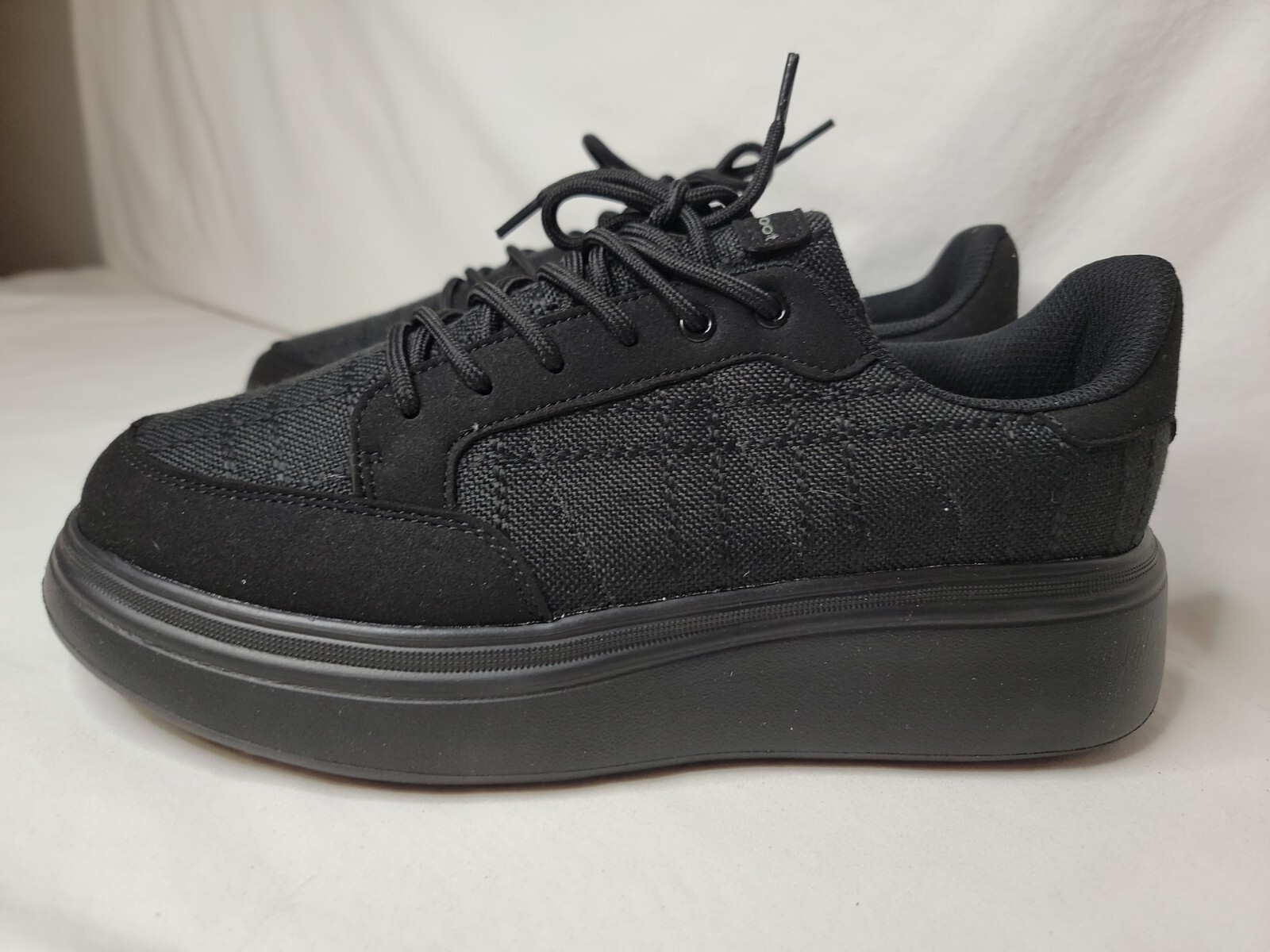OrthoComfoot Black Size 10 Platform Sneakers, Orthotic, Arch Support MSRP $80