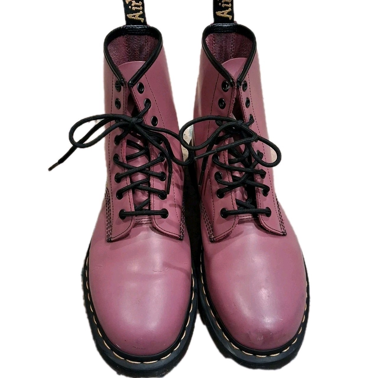 Dr Martens 1460 Womens US 11 Muted Purple Smooth Leather 8 Eye Combat Boots Pink