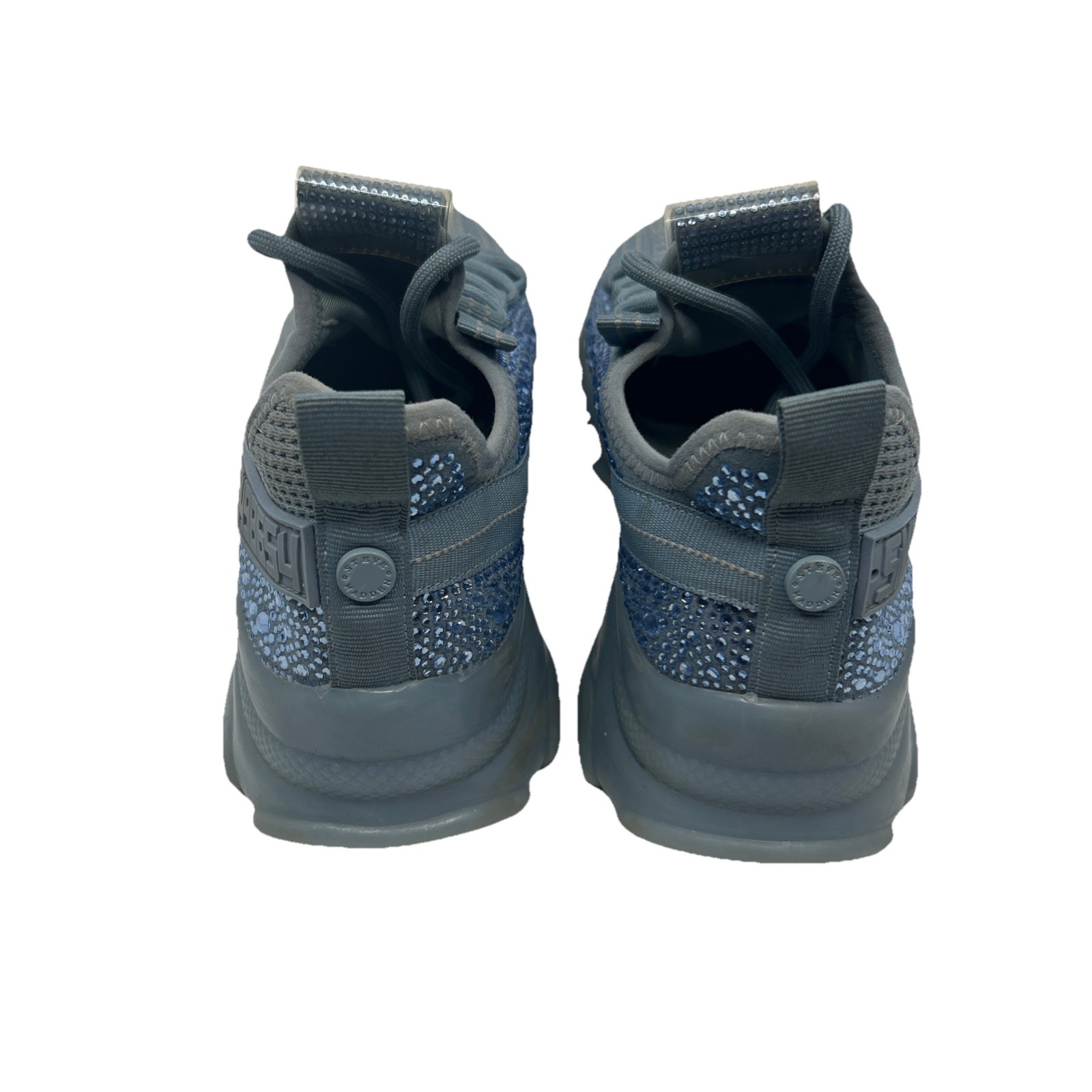 Steve Madden SM NY90 MAXIMA Womens Sneakers Baby Blue Rhinestones Size 6