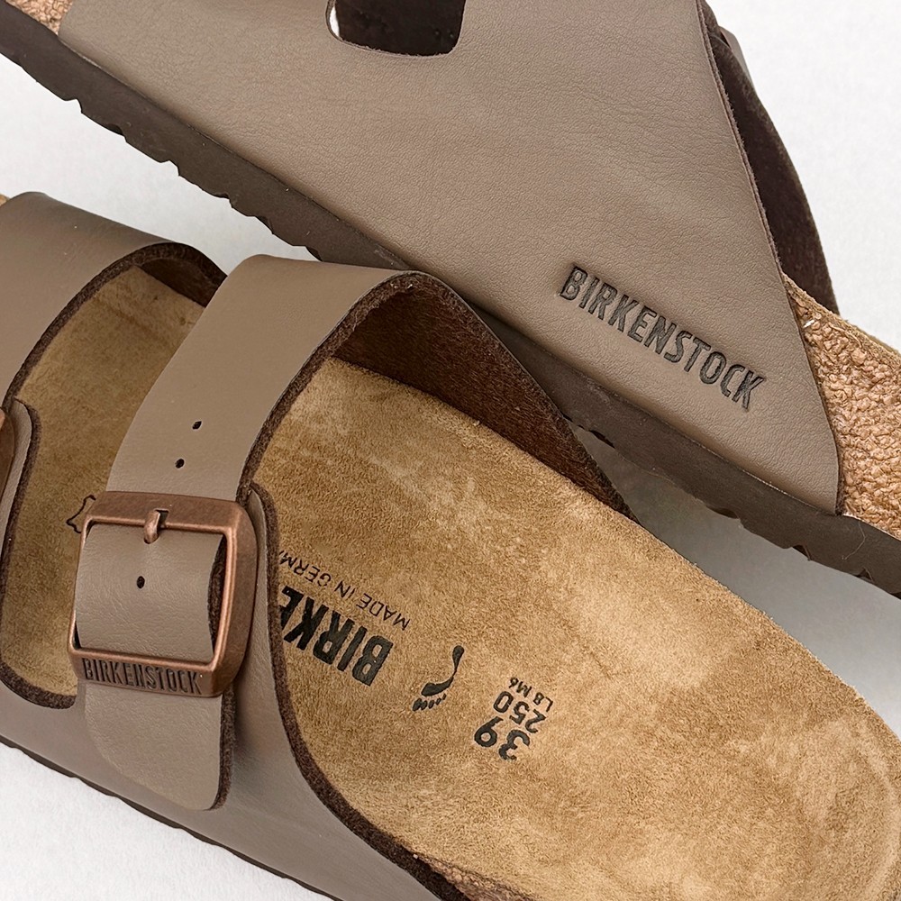 Birkenstock Arizona Birko-Flor Men’s/Women’s Mocha Leather Casual Sandals