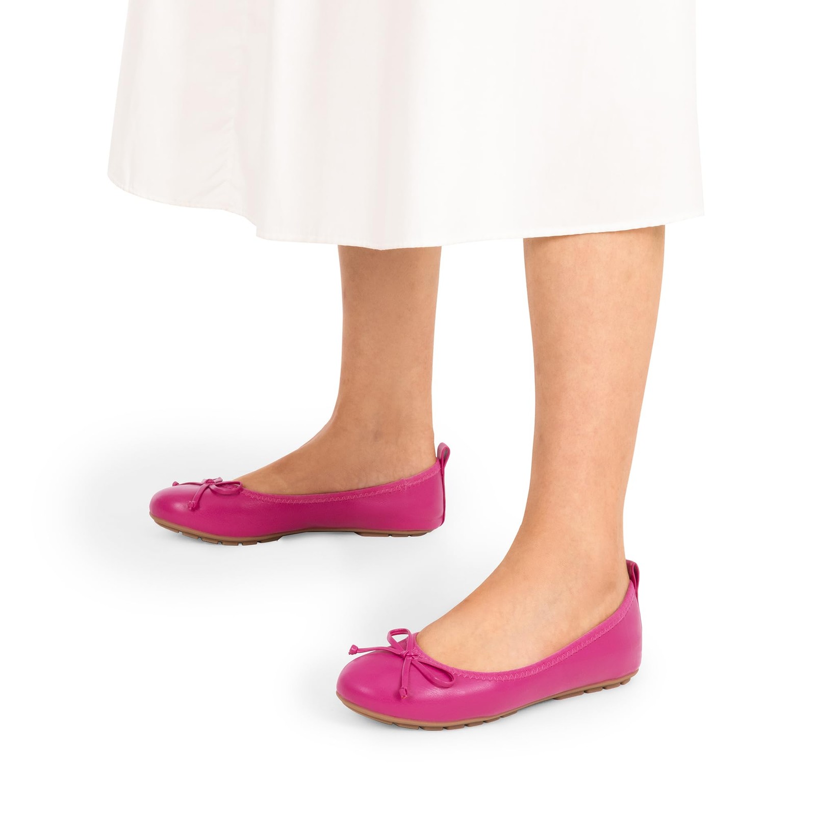 Women’s Flats, Foldable Ballet Flats for Women, Bowknot Round Toe Comfort Lig…
