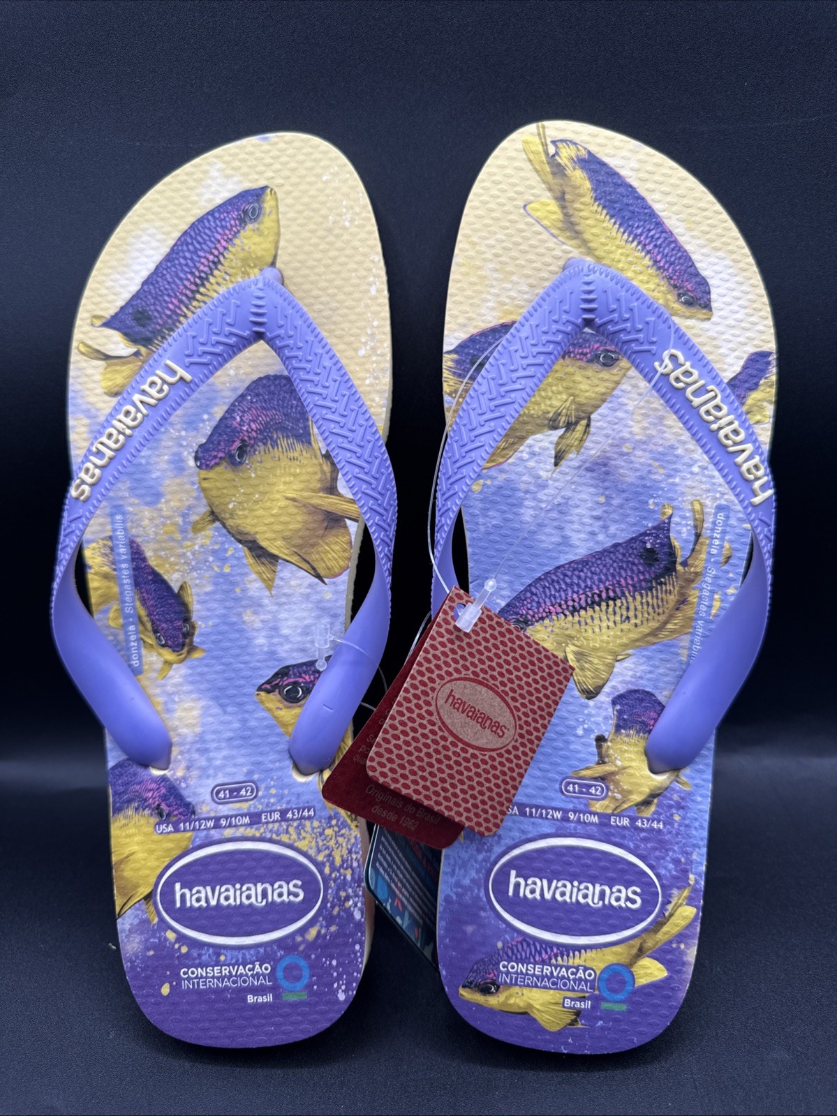 Havaianas Conservation International Flip Flops Brazil Fish Print W11/12 M9/10