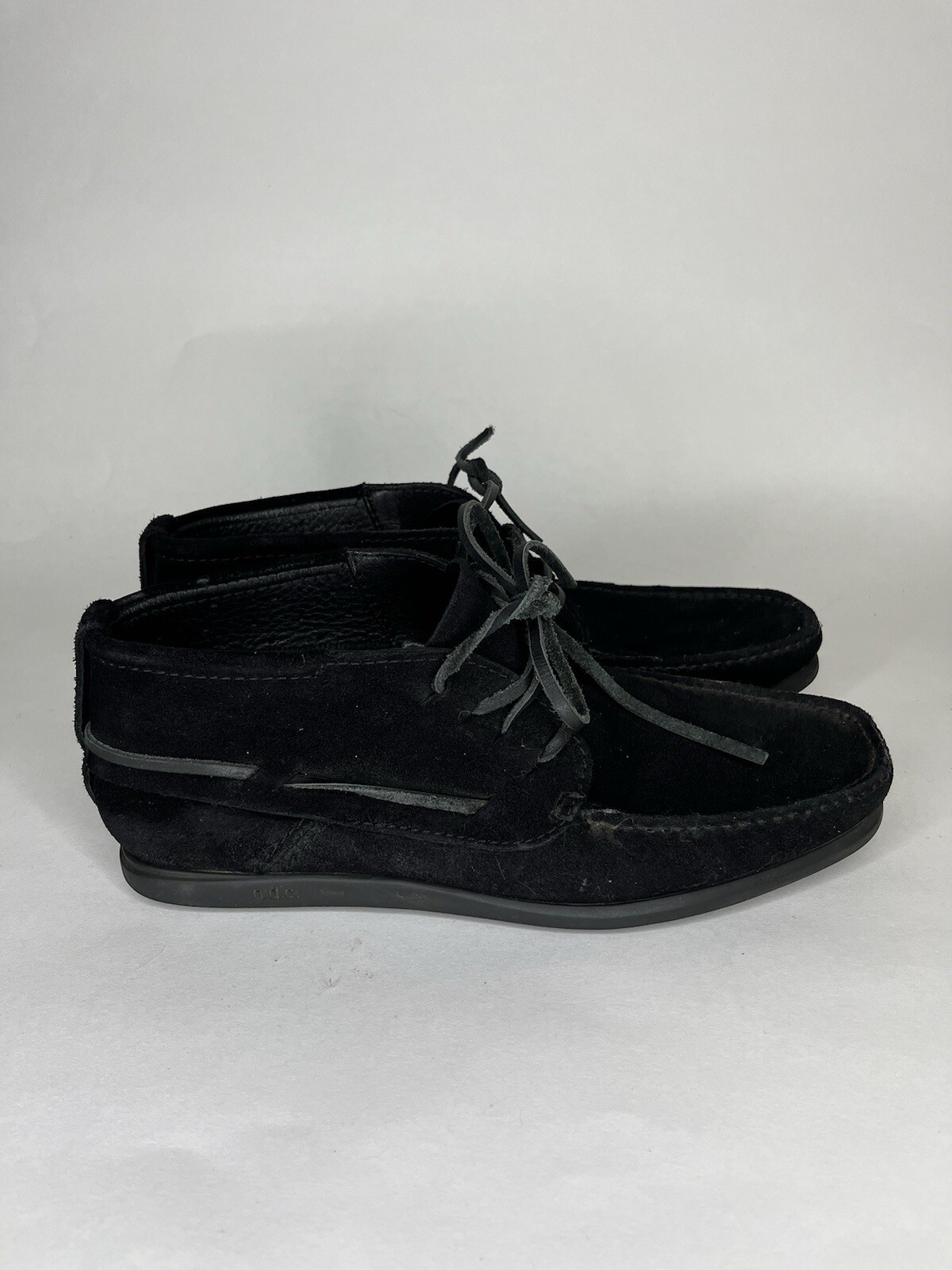 n.d.c. made by hand Chukka Boots Shoes Women Size 38 US 7 Black Suede