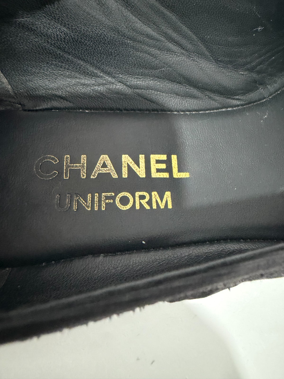 Chanel Grosgrain Cap Toe Uniform Ballerina Flats Black Size 35 EU/ 5 US/ 2 UK