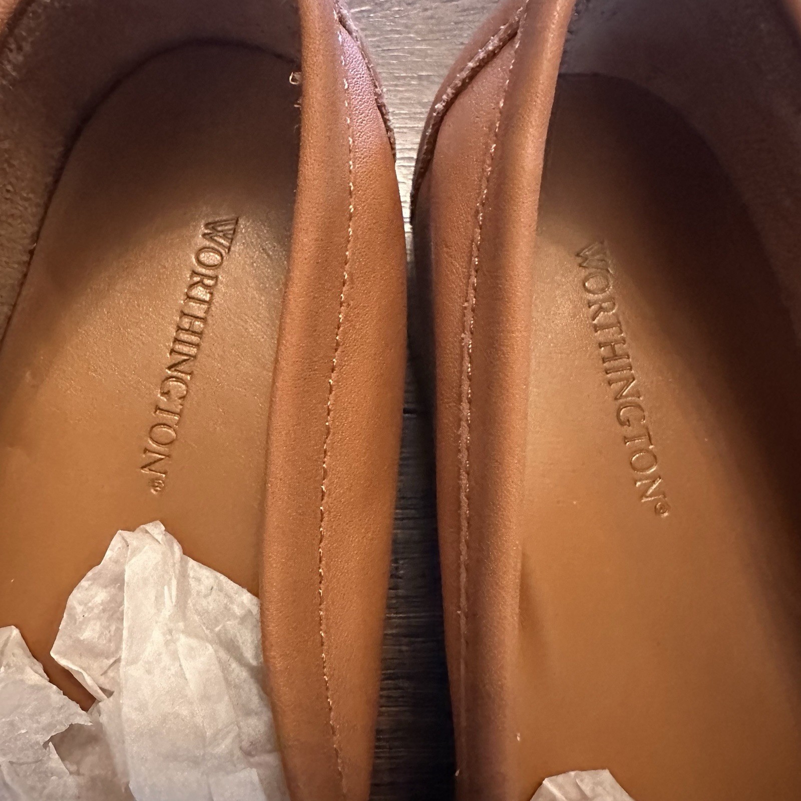 NWOT Worthington Women’s Loafers Leather Slip-On Casual Workwear Size 7.5 M