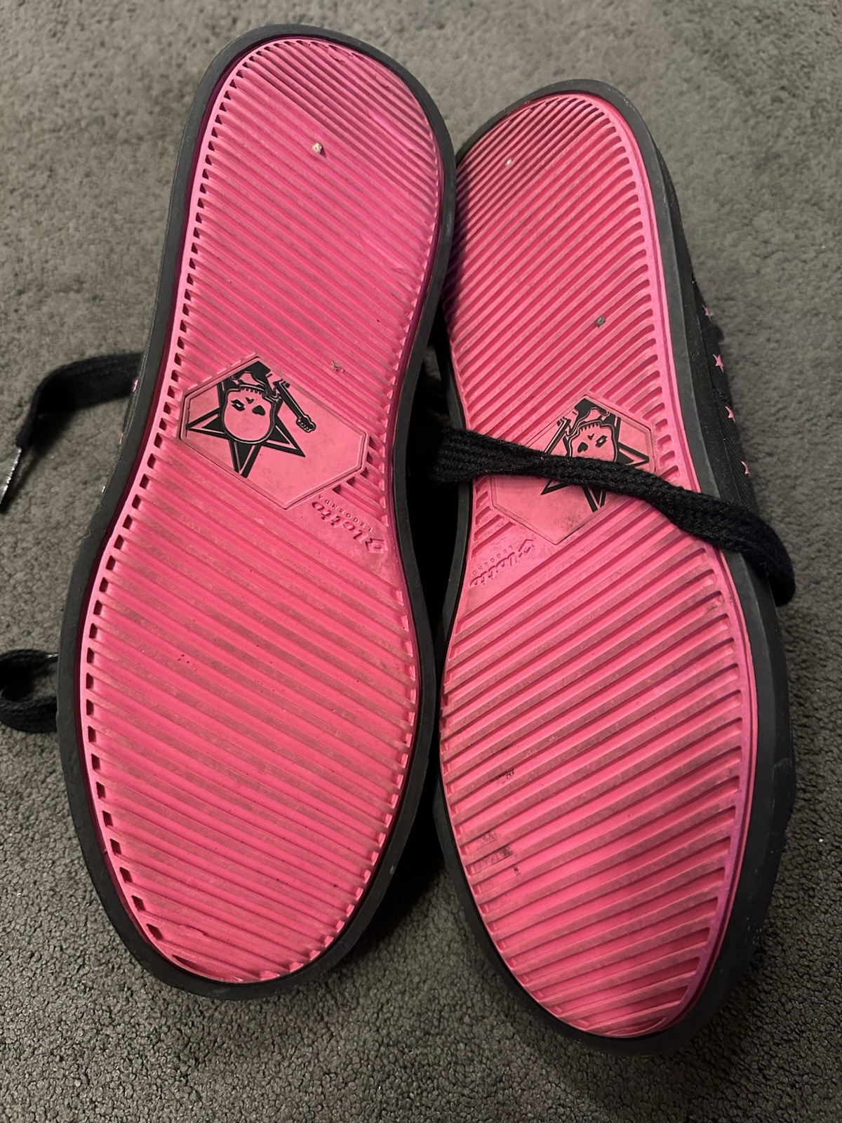 Avril Lavigne x Lotto Stars Sneaker RARE 39 Black Pink Japan