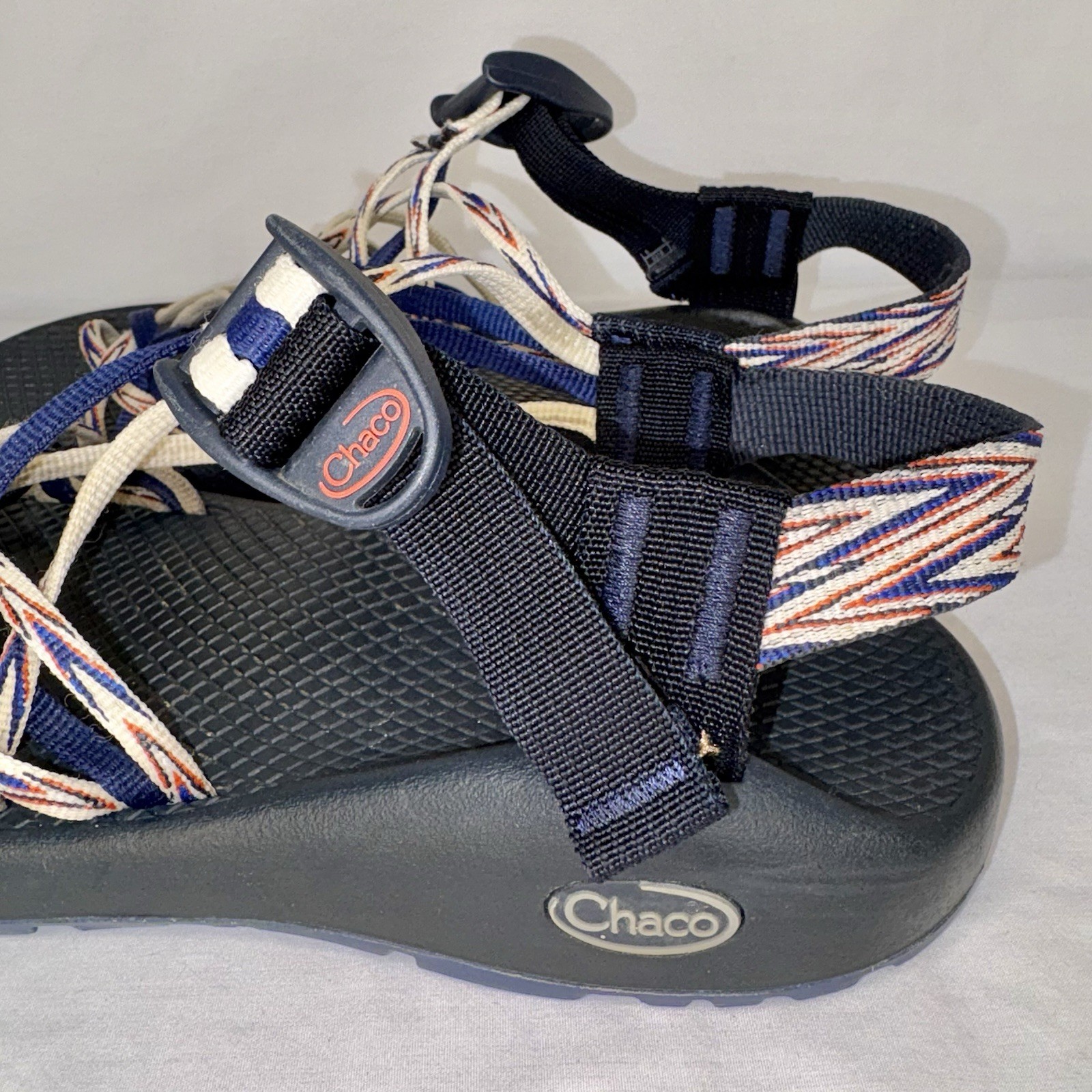 Chaco Classic Womens Sandals 6 US Red White Blue Beach Outdoor Strappy