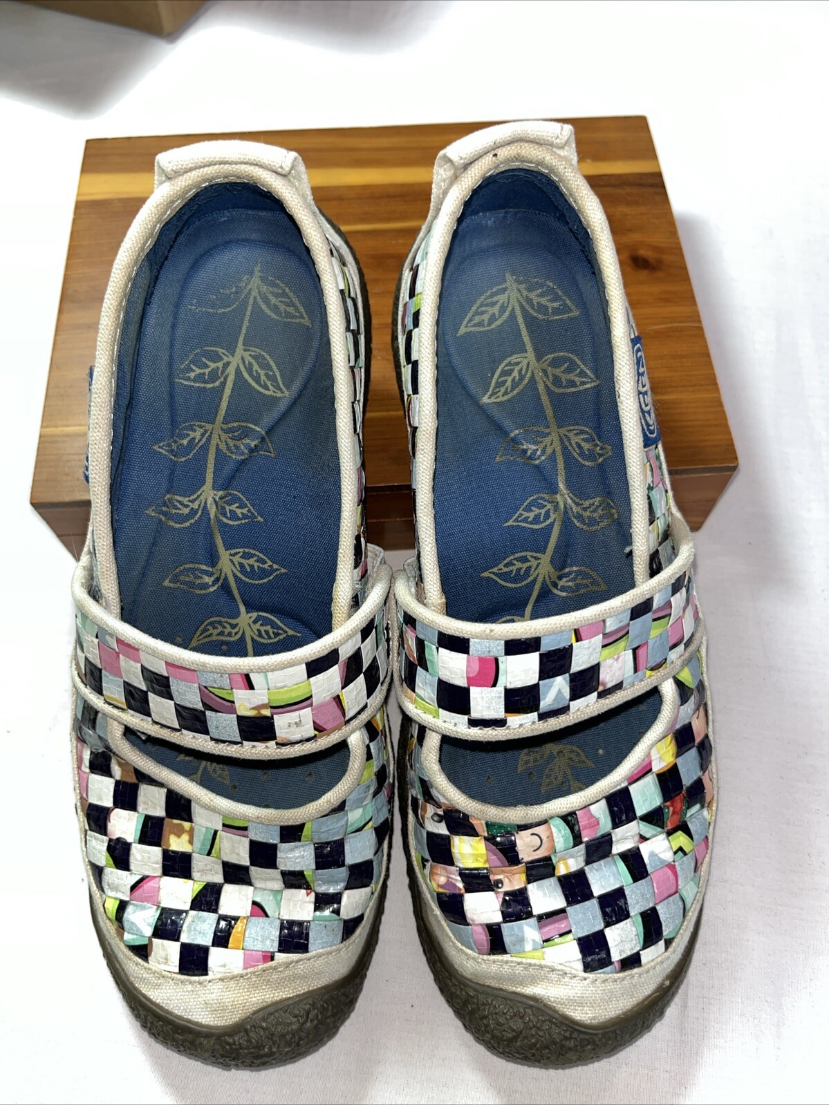 KEEN Harvest MJ Recycled Woven Rice Bag Mary Janes Slip-on Shoes 6