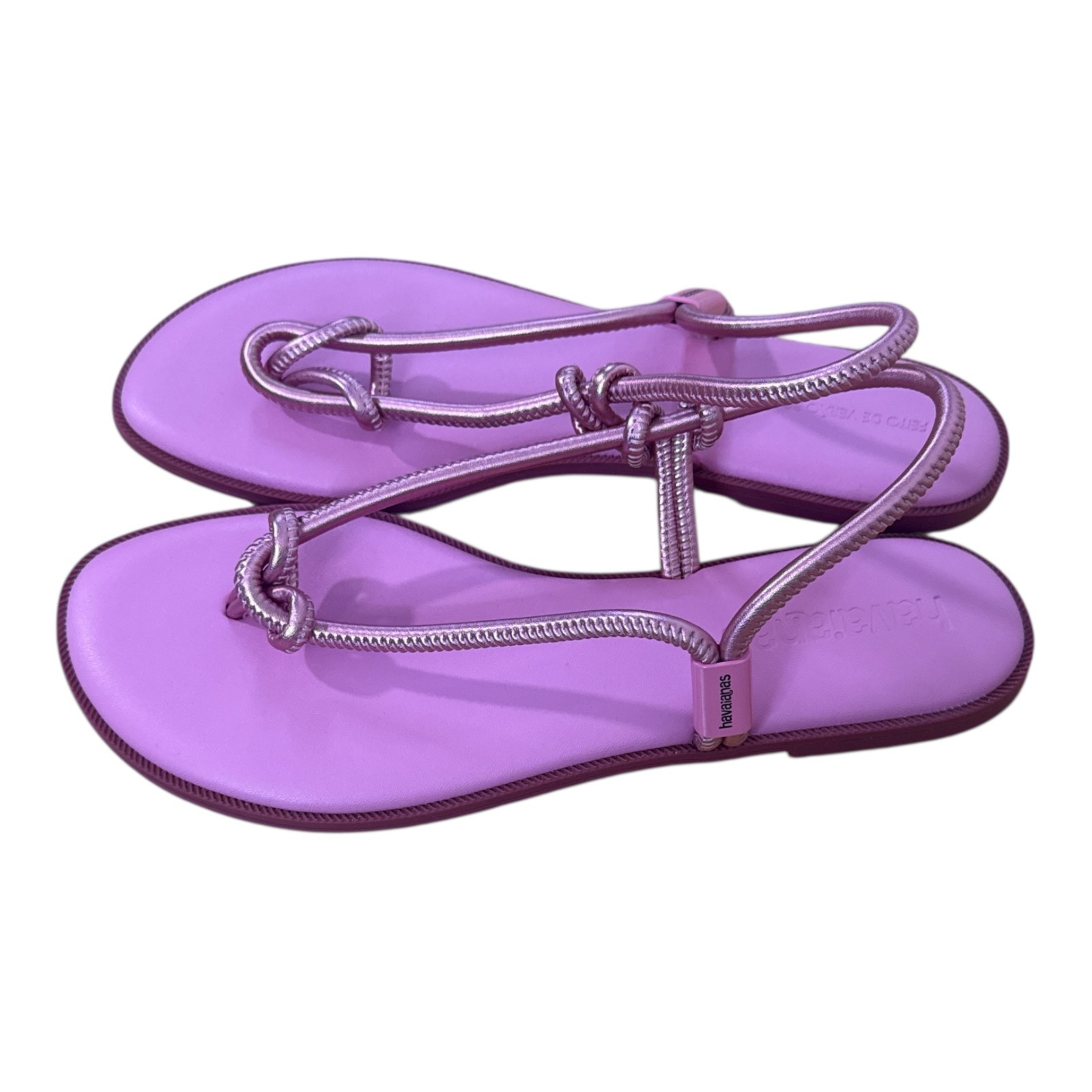 Havaianas Una Acai Eur Sandals in Pink Size US 10 EUC