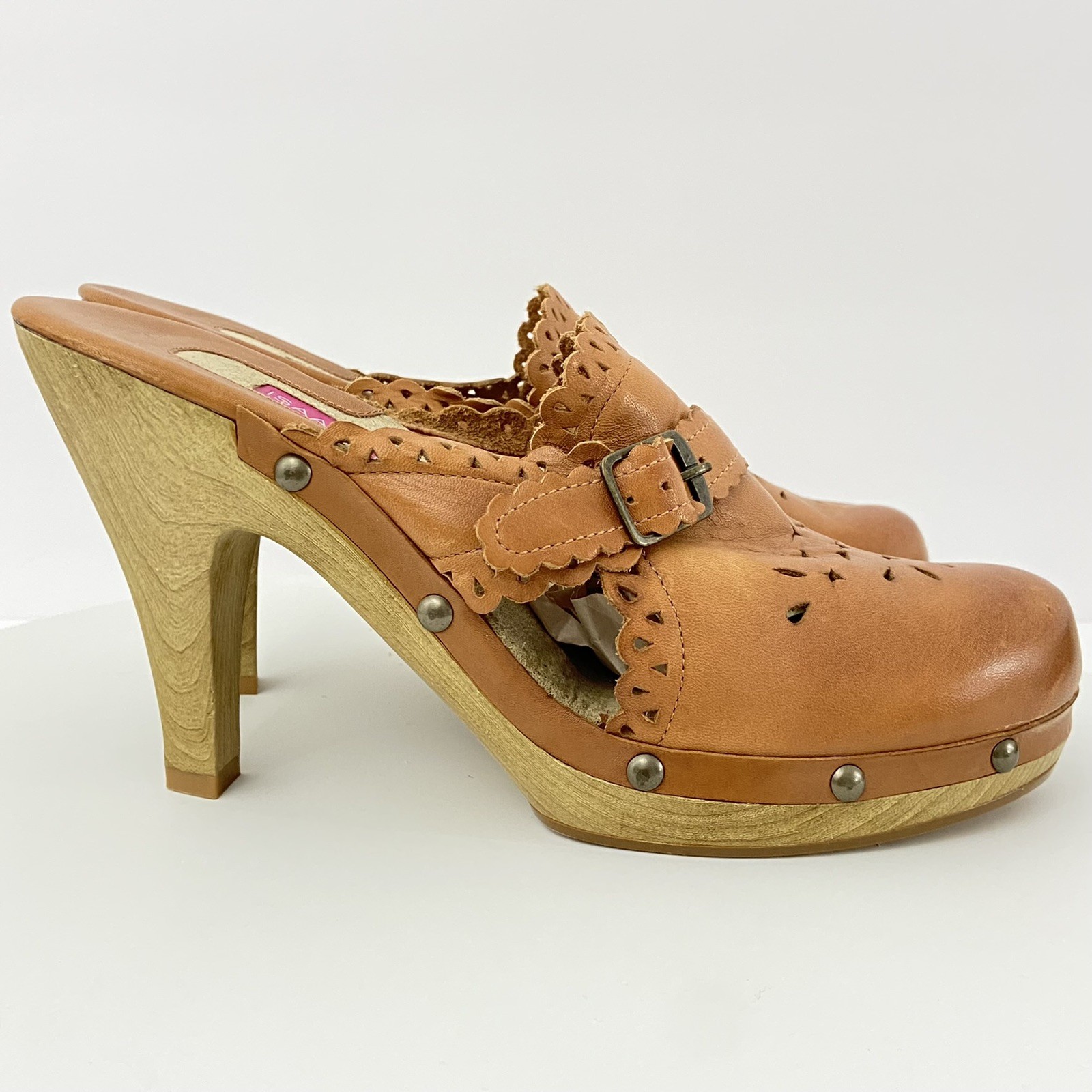 Isaac Mizrahi for Target Blondie Women’s Size 8 Tan Mules Heels