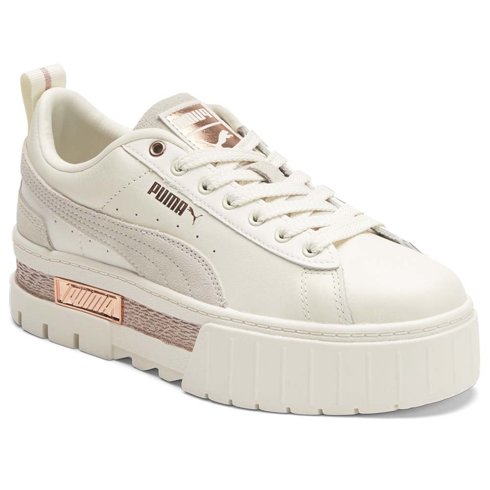 PUMA Mayze Wave Platform Womens Off White Sneakers Casual Shoes 39053501