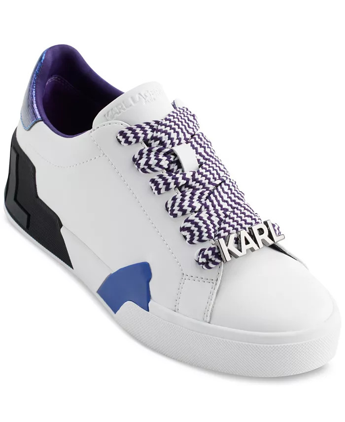 KARL LAGERFELD PARIS Women’s Melora Lace-Up Low-Top Sneakers Size 9 US – NEW