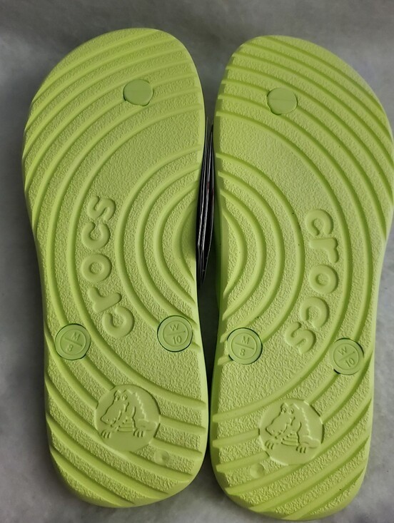 NWT – Crocs Unisex-Adult Flip-Flop – Neon – W10