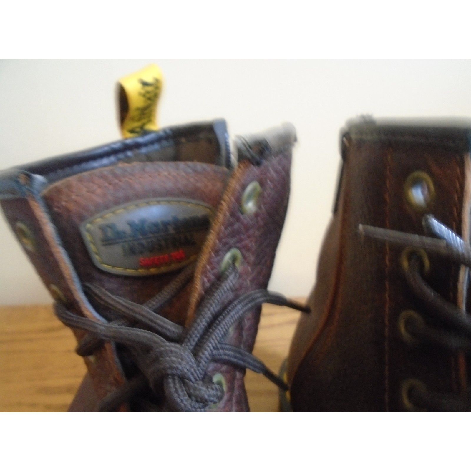 Dr. Martens Industrial Steel Toe Work Boots – Brown – ladies size 10 Mens size 9