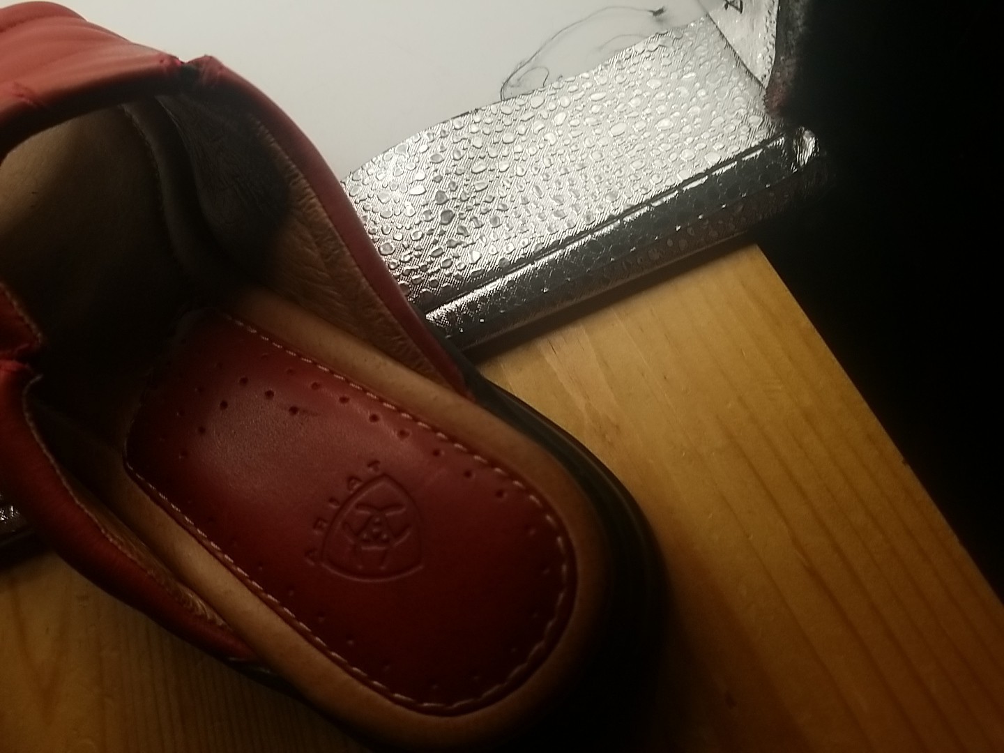 Ariat Bridgeport Red Leather Sandals Clogs Mules Slides Women’s Size 7 7B