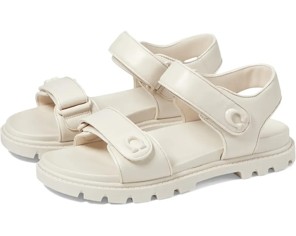 Brynn Leather Sandal white