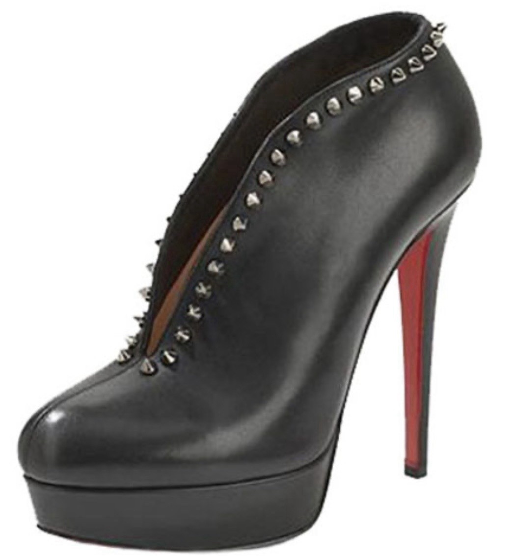 Christian Louboutin BlackStudded Platform Stiletto heels