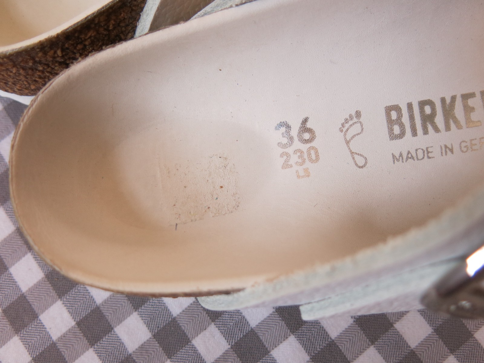 Birkenstock Gizeh Big Buckle Leather sandals white EU 36 US 5-5.5 regular/wide