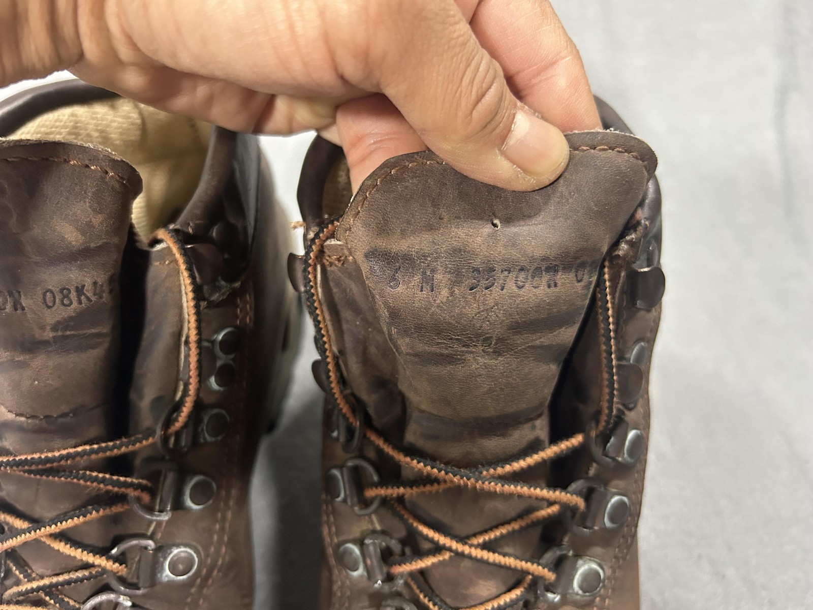 Vintage Danner Cross Hiker Boots Womens 6 Brown Leather GTX USA Hiking Outdoors