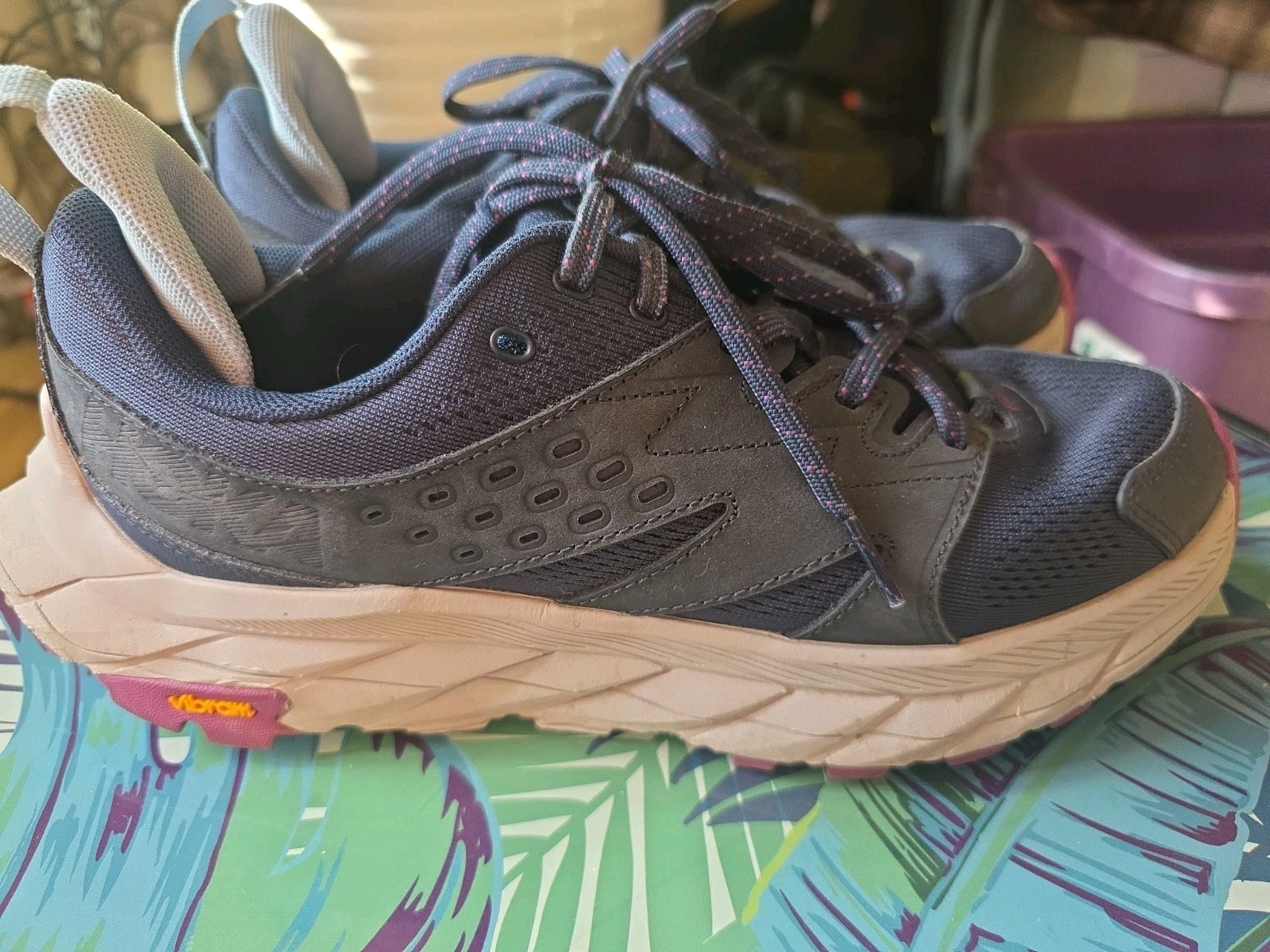 Hoka Anacapa Breeze Low Outer Space Harbor Mist Running Shoes – Women Size 9 B