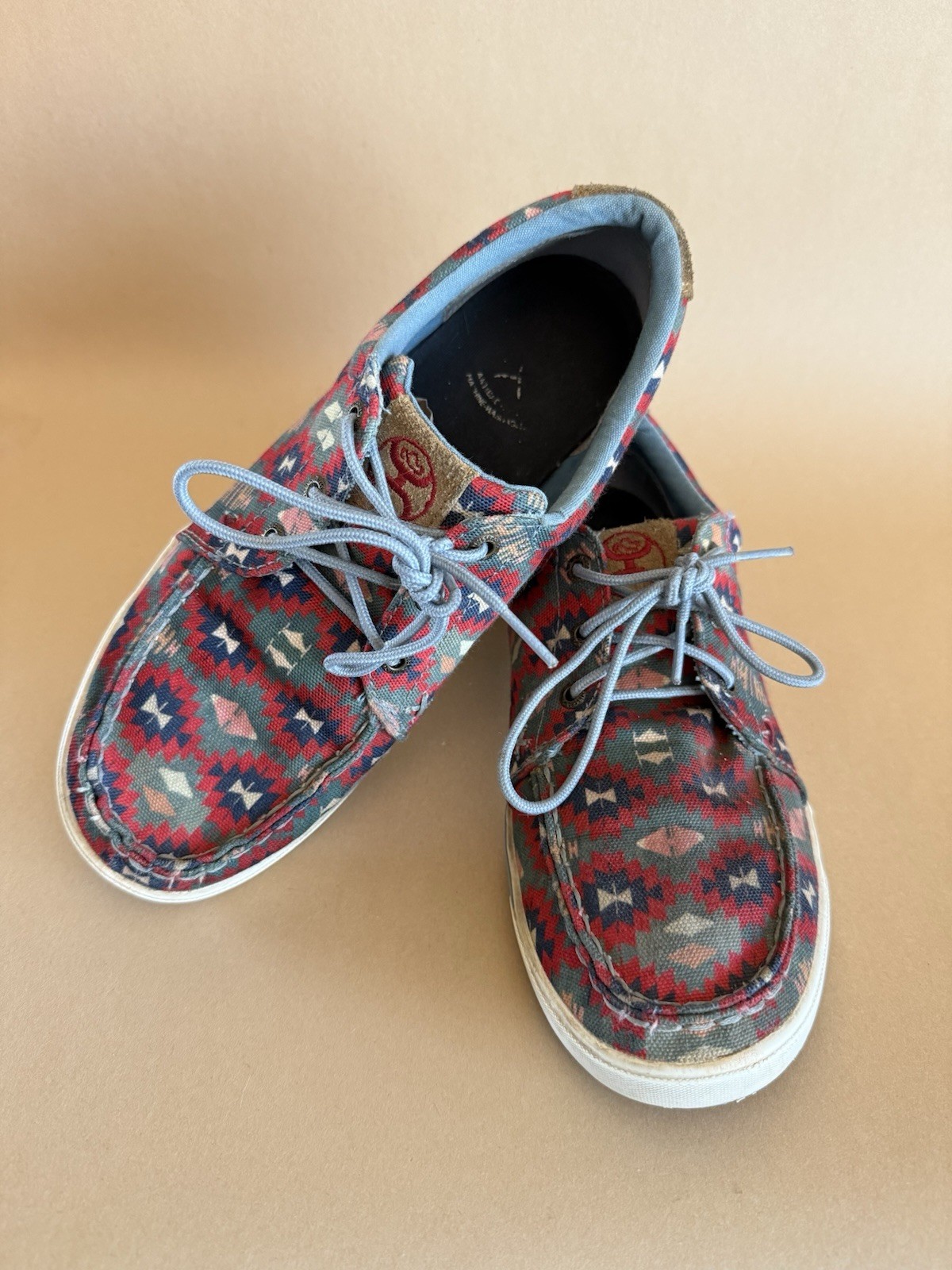 Twisted X Hooey Lace Up Lopers Casual Shoes Womens 9.5 Aztec Western Lace Up