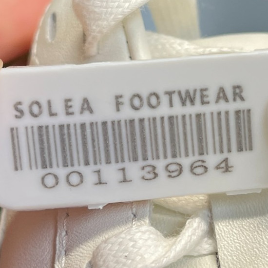 Flux Footwear Adapt Leather Trainer White Womens Size 8 Athletic Shoes Sneakers