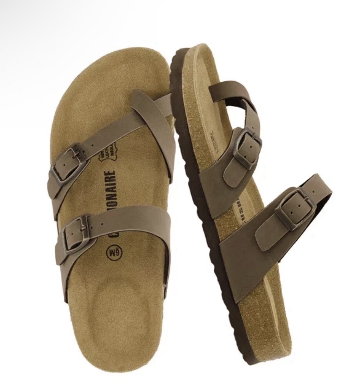 Authentic Cushionaire Libby Cork Footbed Sandals Comfort Size 9 NEW